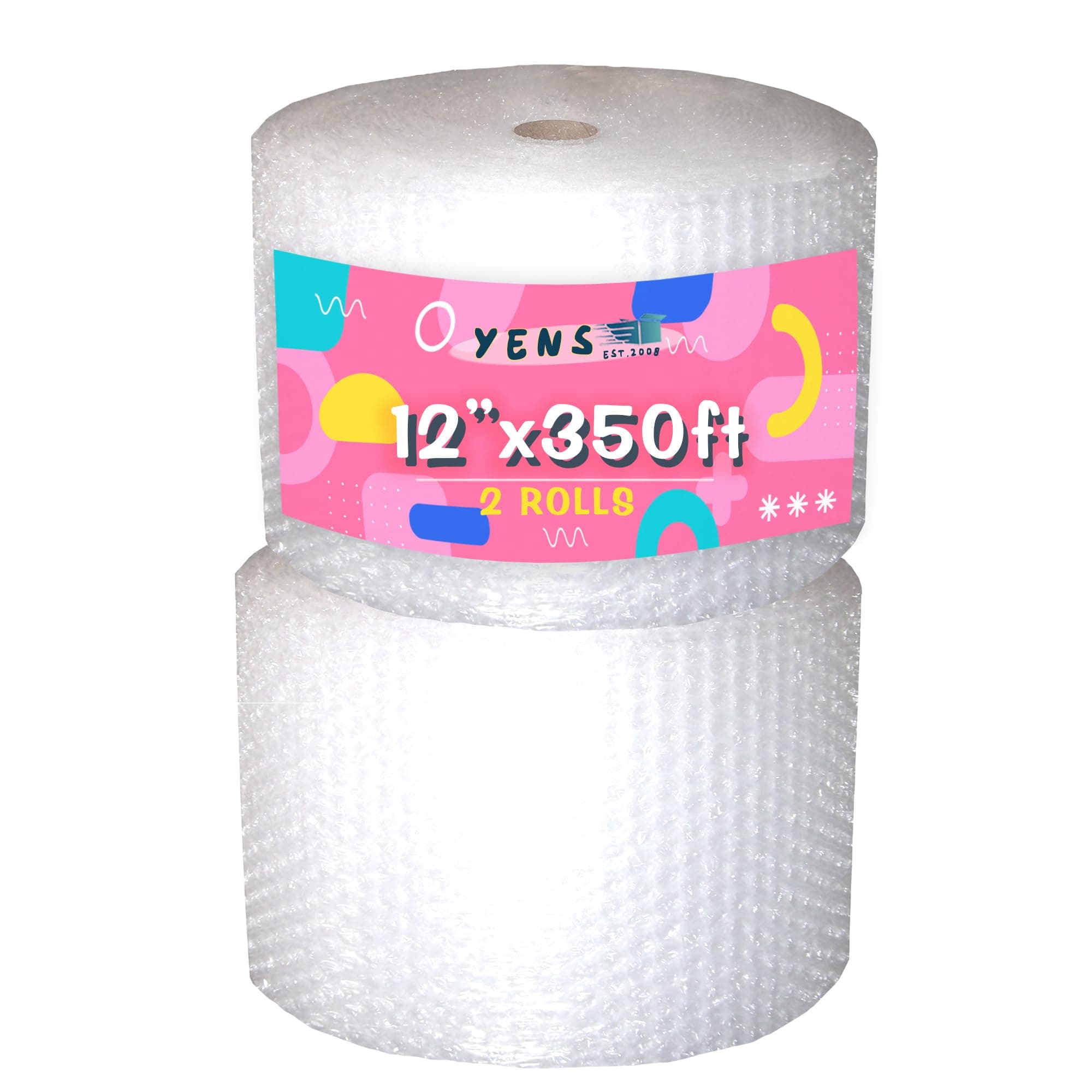 Bubble Cushioning Rolls Packing Materials, 3/16" AIR Bubble,700 FT, 12 inch width Perforated every 12" (700ft- 12, Clear)