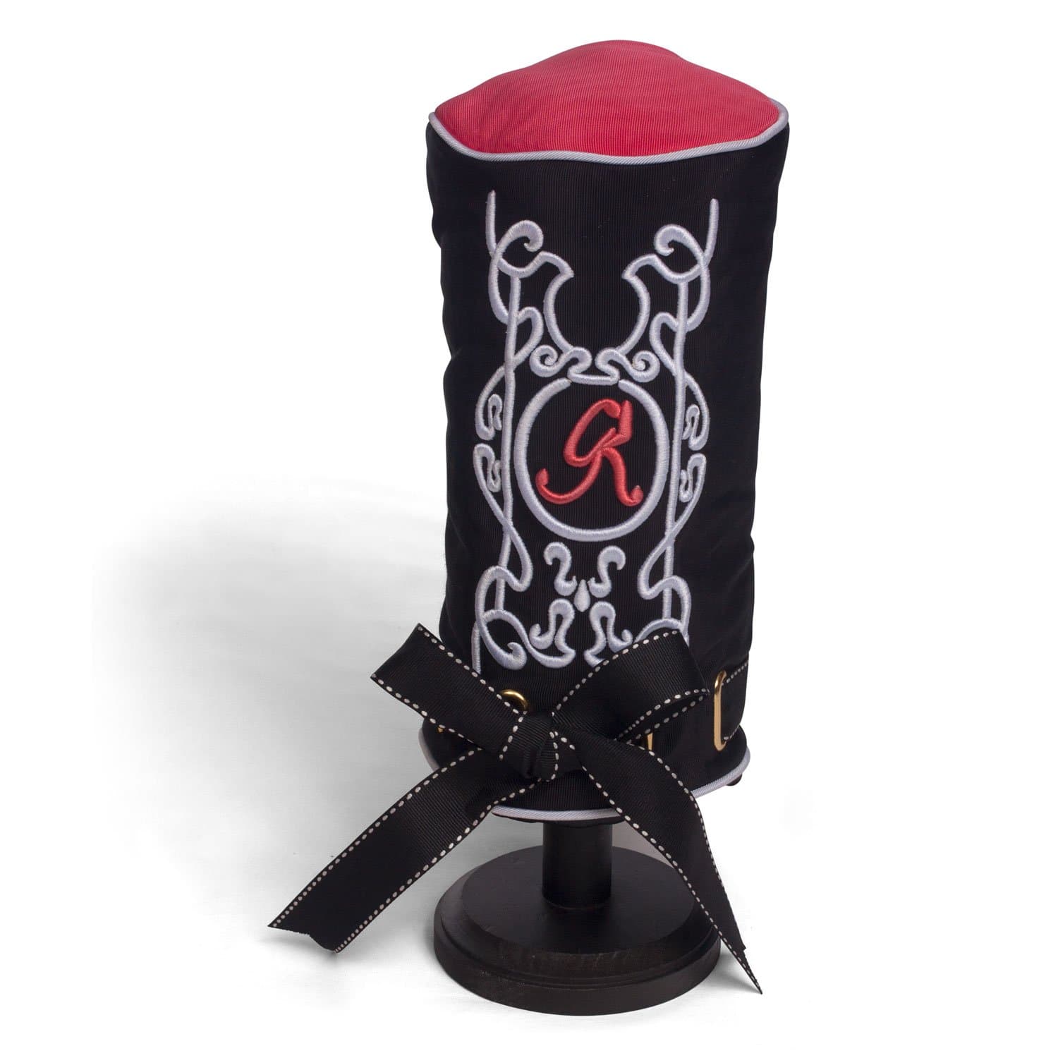 Black and White Embriodered Headcover - Driver