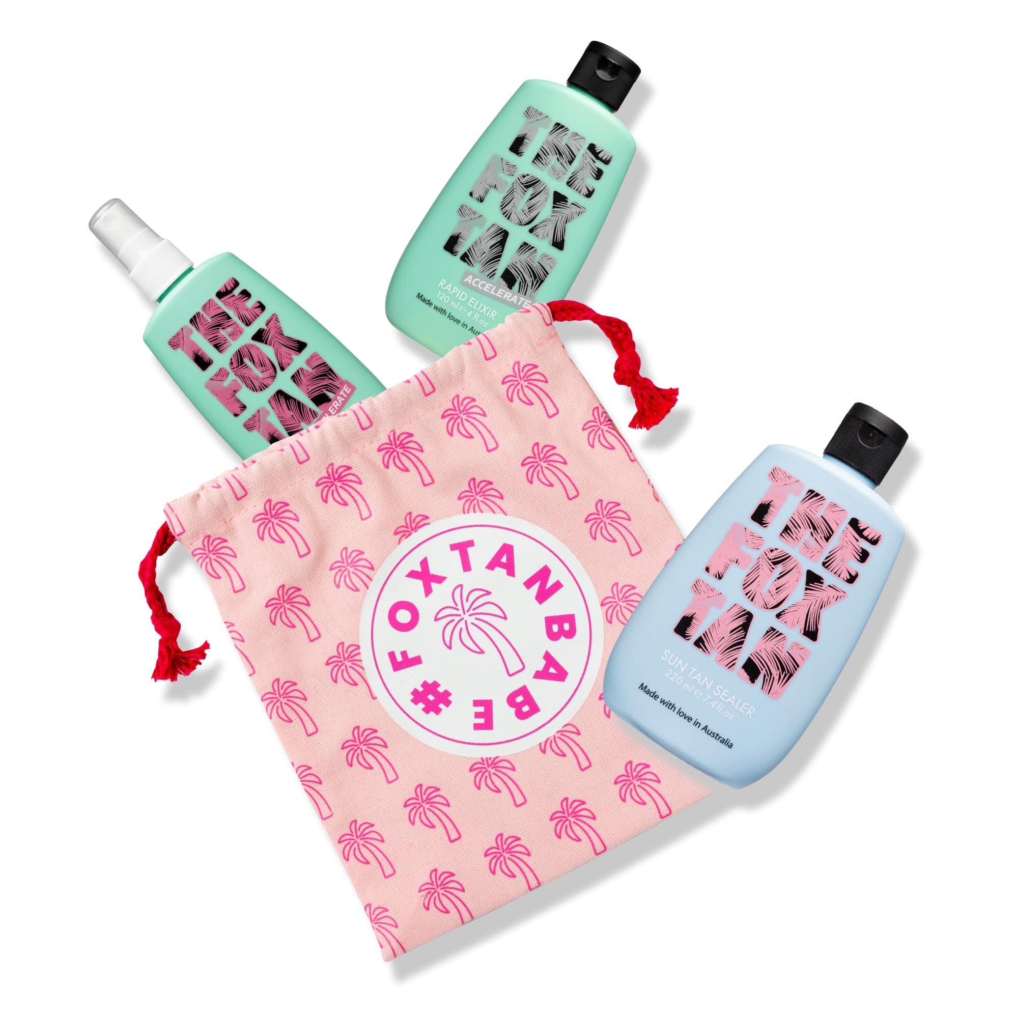 Triple Threat Bundle, Hydrating Natural Tanning Accelerators For Deeper & Darker Tans, Vegan & Cruelty Free, 120mL x2 + 220 mL (3 Pieces)