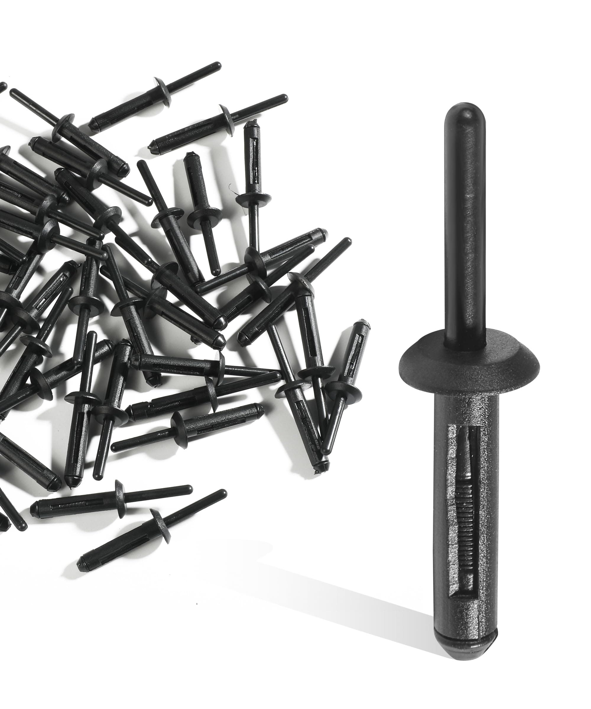 Plastic Rivets,Car Accessories 1/4" Hole Plastic Rivet,Fender Liner Bumper Cover Plastics Rivet,Plastics Rivets Fasteners,Auto Body Retainer Replacement Rivet Clip,Replace #6506007AA