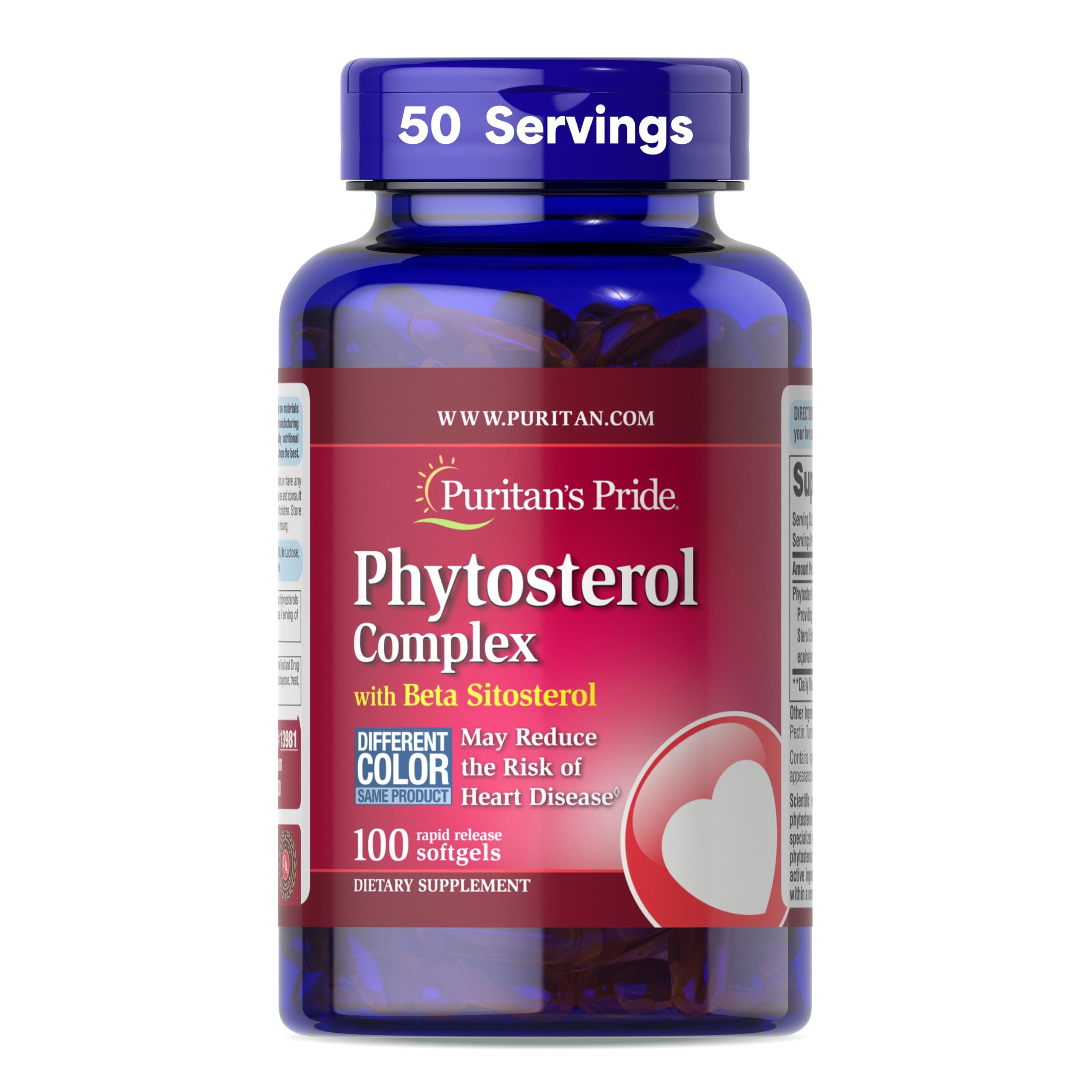 Puritan's Pride Phytosterol Complex 1000 mg Softgels, 100 Count