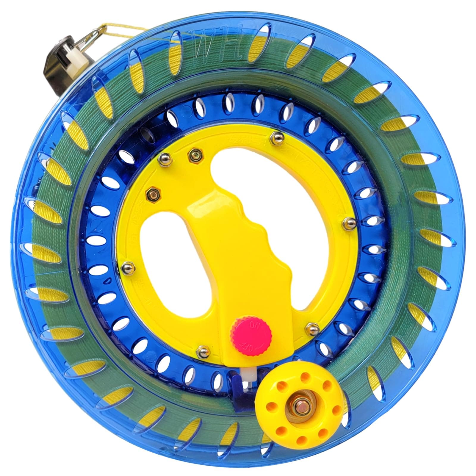 8.7 Inch Kite Reel Winder with Line, Kite String Reel for Kids & Adults, Easy to Use Kite String and Spool, it Comes with 1200 ft Durable Kite Thread and Connector.