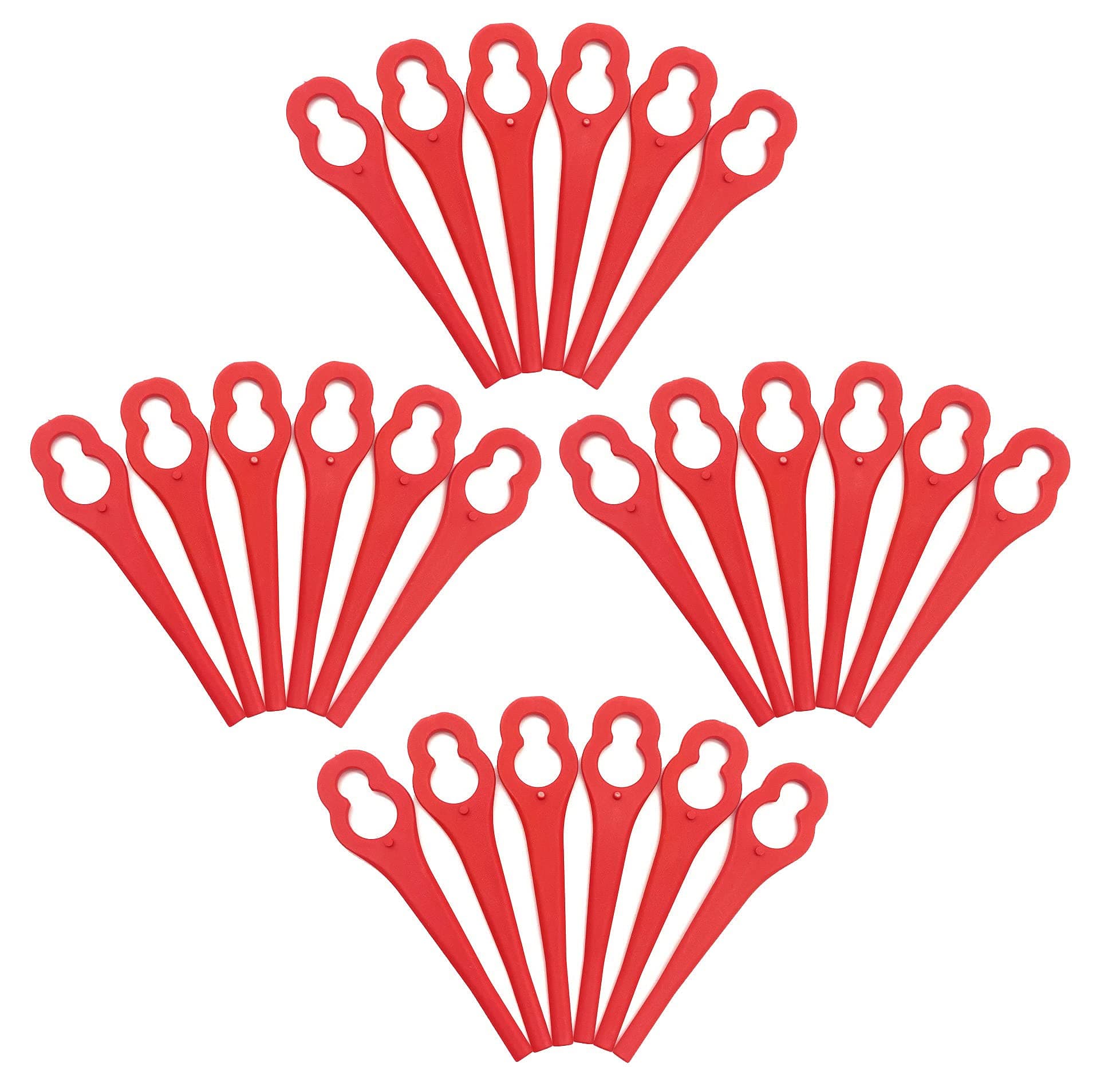 EVEHAP 50Pcs Plastic Replacement Blades Compatible for VonHaus Grass Trimmer