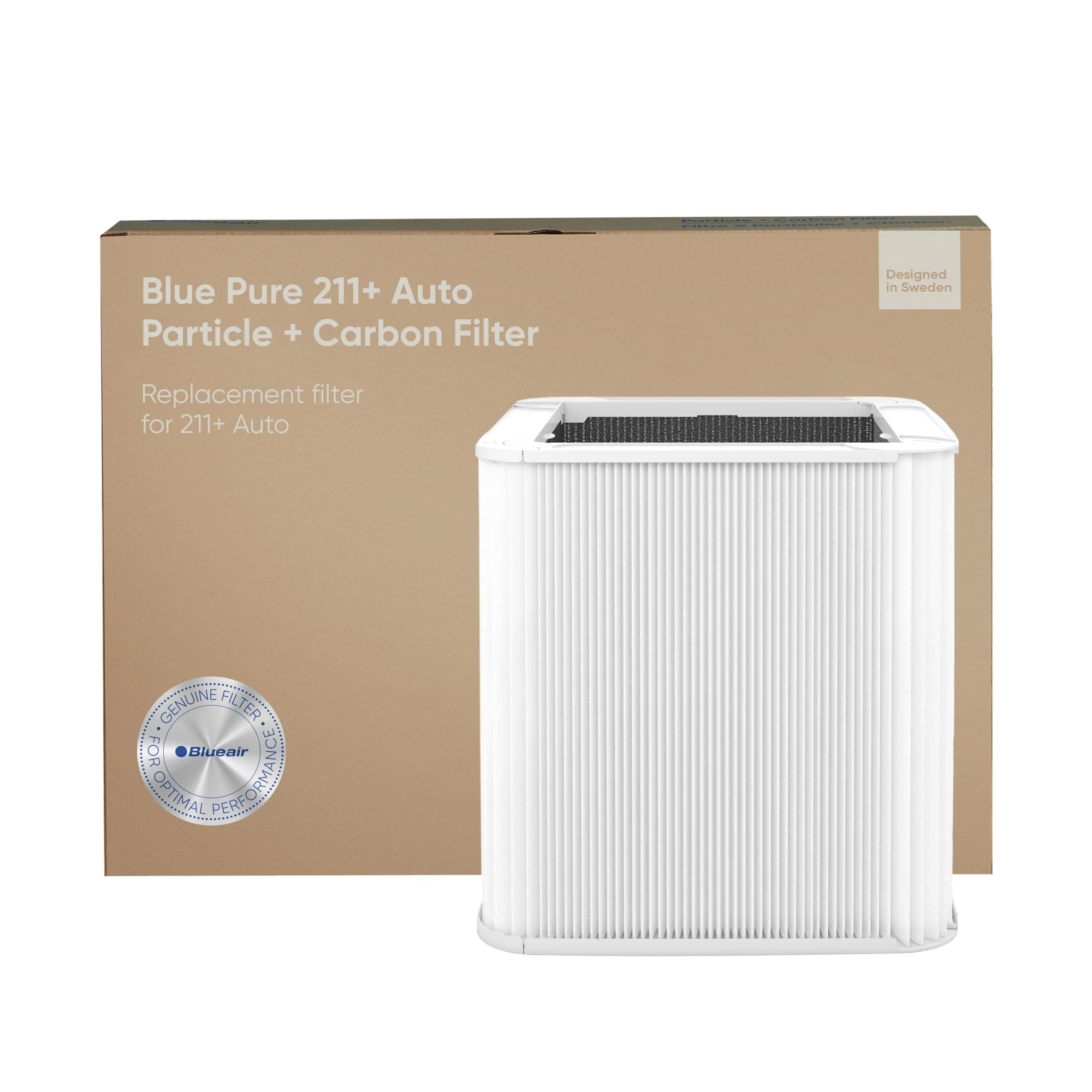 Blue Pure 211+ Auto Genuine Replacement Filter, Particle and Activated Carbon, fits Blue Pure 211+ Auto Air Purifier