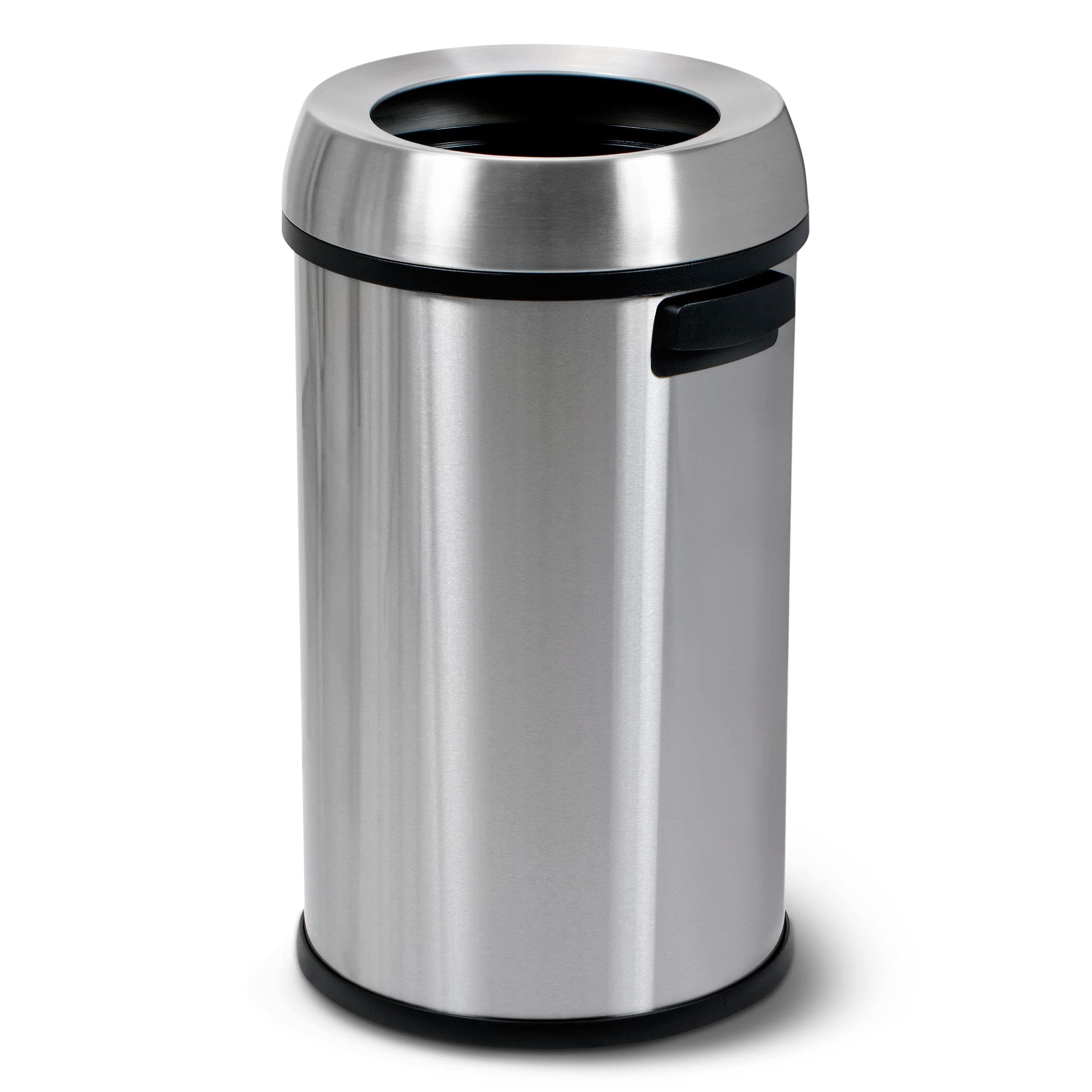 Open Top Trash Can, Commercial Grade, 65L Capacity