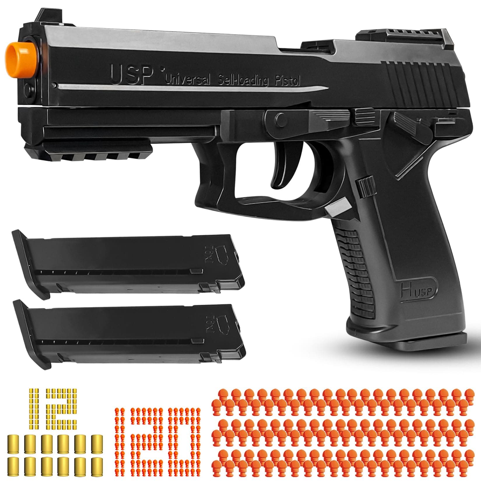 Toy Gun with Automatic Reloading Rebound Shell Ejecting and Soft Foam Blaster, Ideal for Shooting Games, Education Model Toys, Gift for Kids Boys Girls