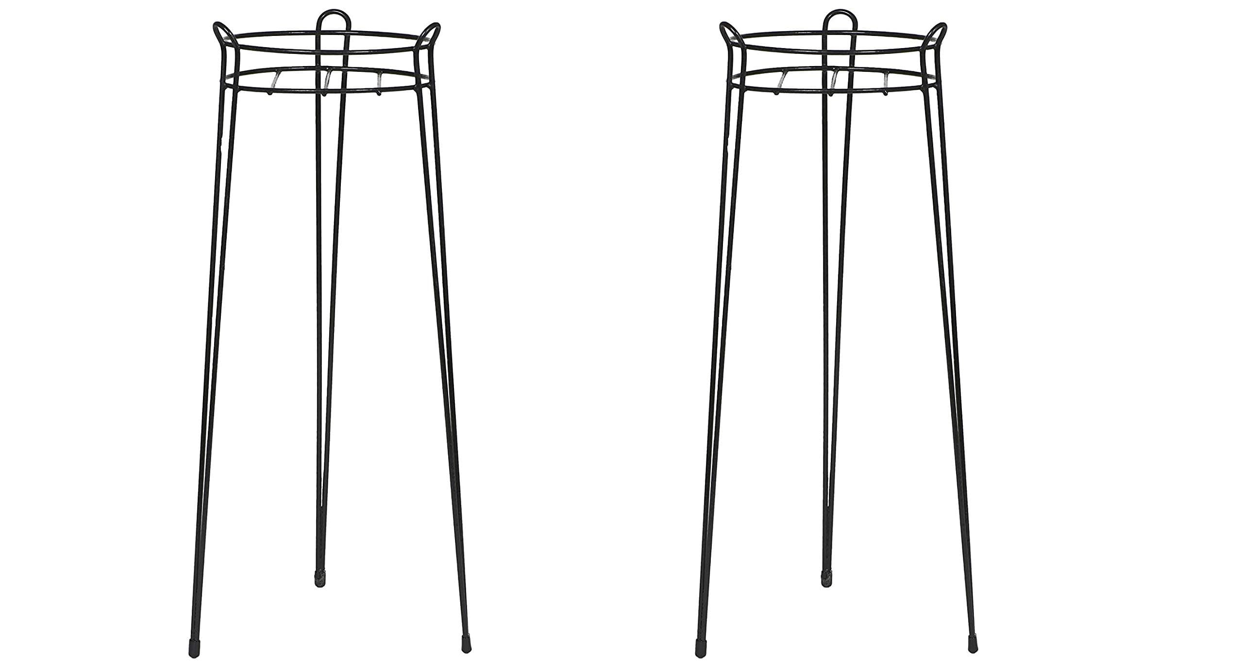CobraCo 30-Inch Black Basic Plant Stand S1030-B (Pack of 2)