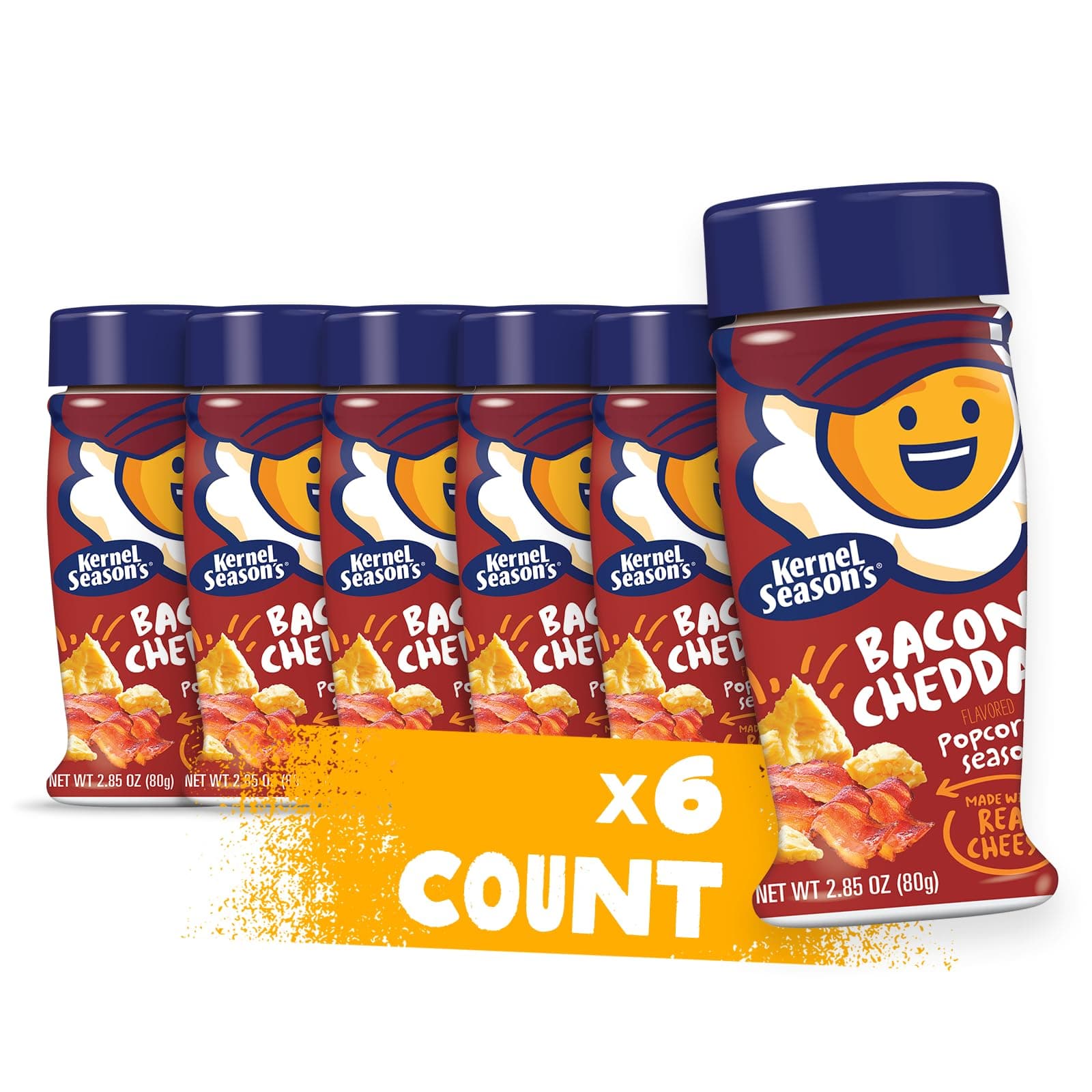 Kernel Season's, Popcorn Seasoning, Bacon Cheddar, 2.85 ounce (Pack of 6)
