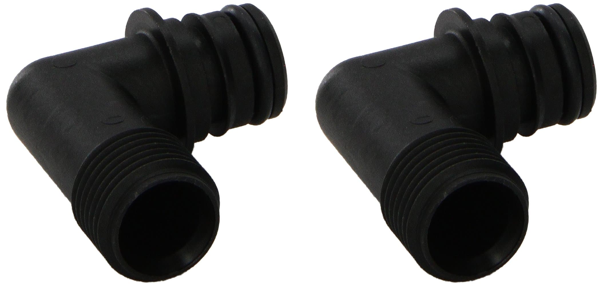 20381-008 Quad Port Fitting, Black