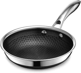 Hybrid Nonstick 7-Inch Frying Pan, Stay-Cool Handle, Dishwasher-Friendly, Oven-Safe Up to 900°F, Induction Ready, Compatible with All Cooktops