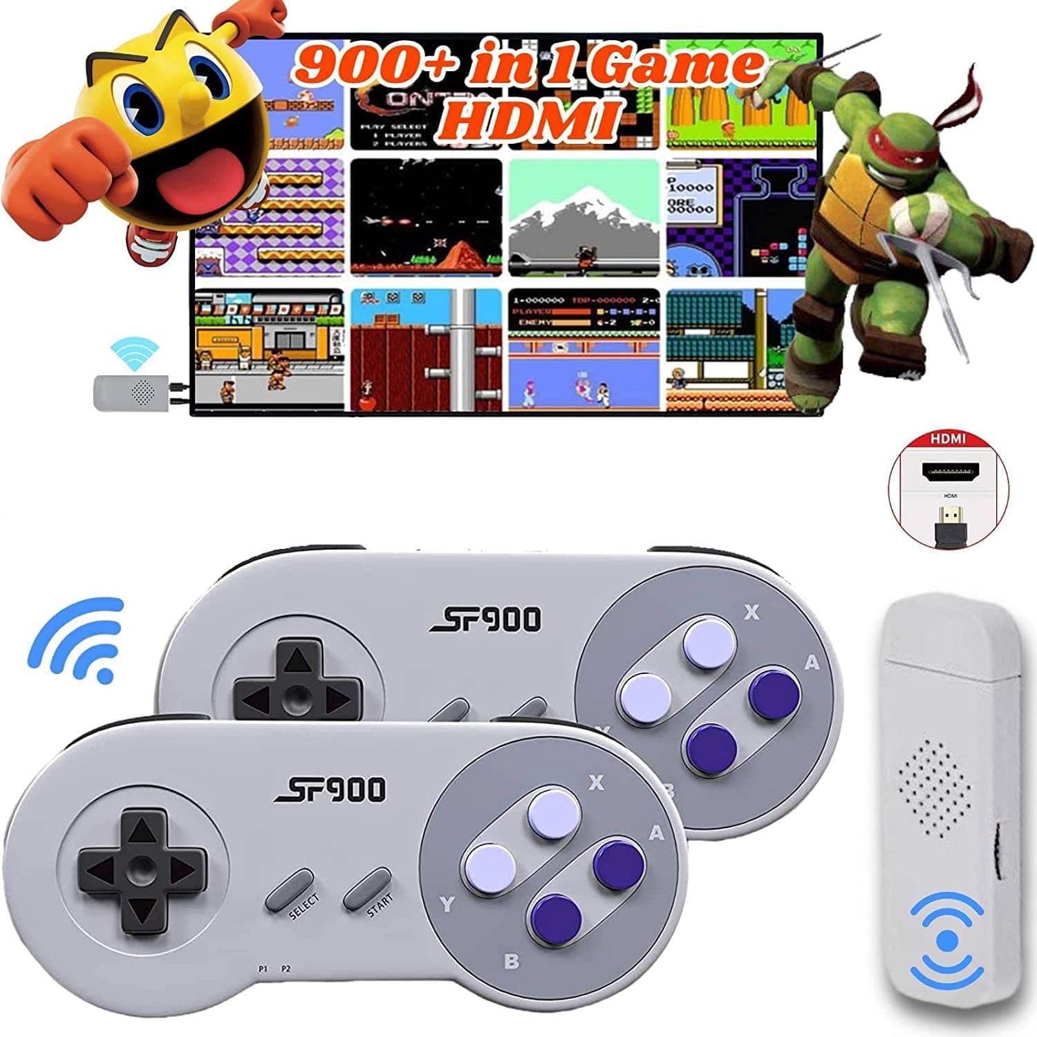 Classic Retro Game Console with 926 Video Game and Wireless Controller, 16-BIT and HD HDMI Output Video Games for Kids and Adults,, Birthday Gift.