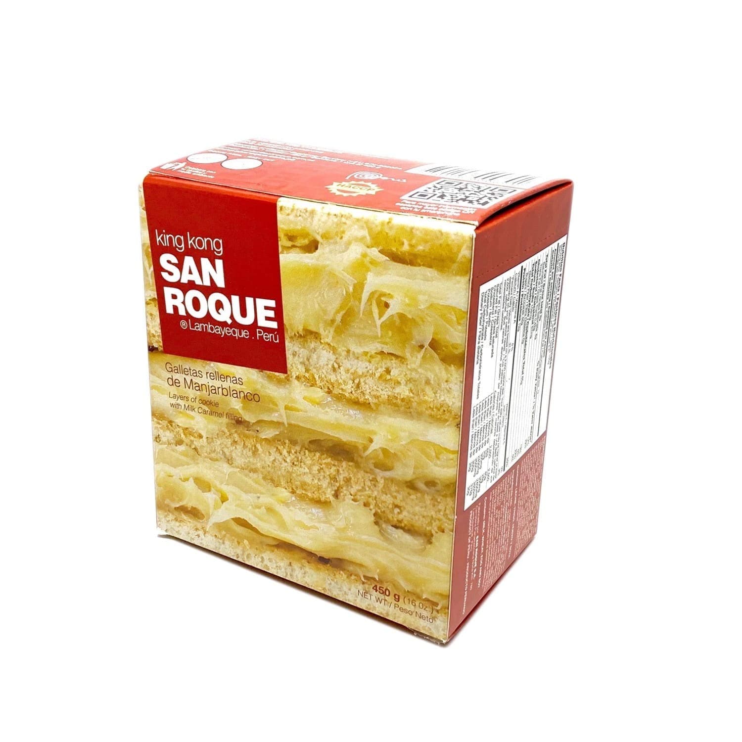 King Kong San Roque 1 libra Manjar Blanco