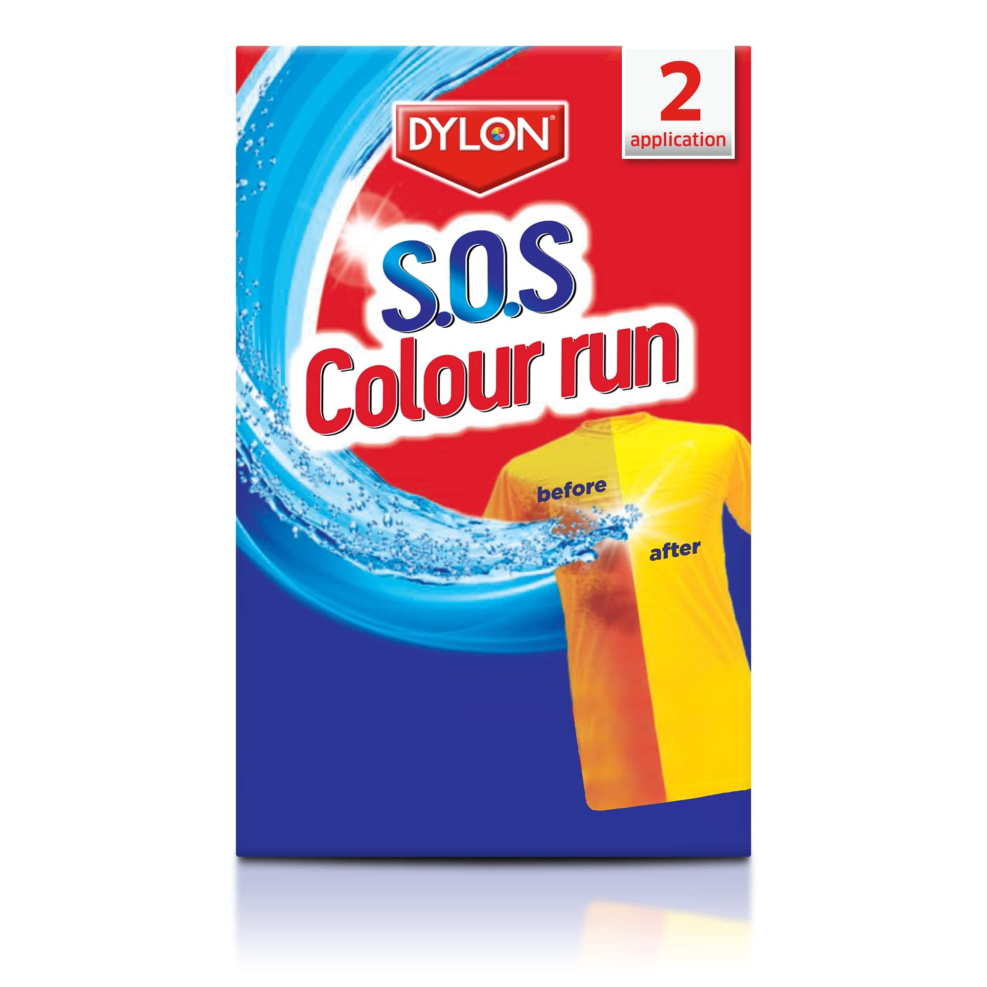 Dylon S.O.S Colour Run Fabric Dye 75 ml, 2 Count (Pack of 1)