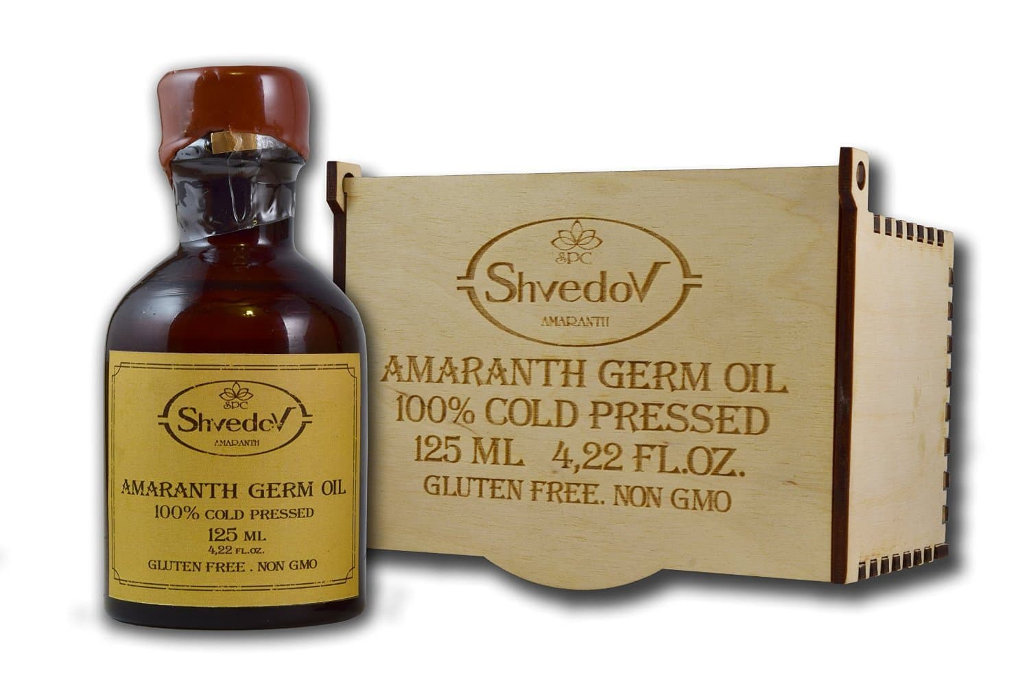 Amaranth Seed Oil Cold Pressed Extra Virgin (Omega 3,6,9, Squalene, Vitamin E, B2, B1, D, A) 125 ml.