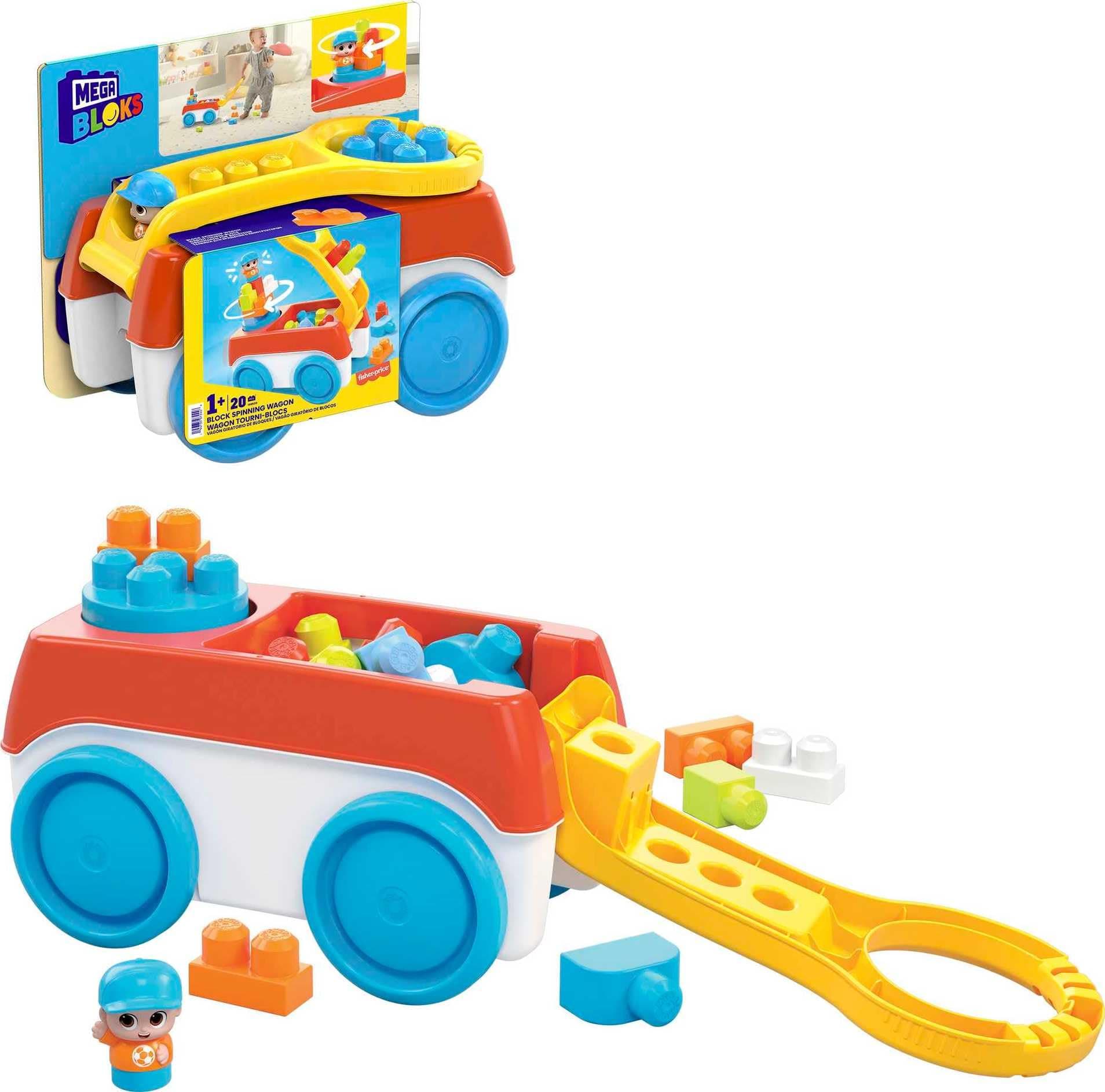 BLOKS Block Spinning Wagon building set with 1 spinning wagon
