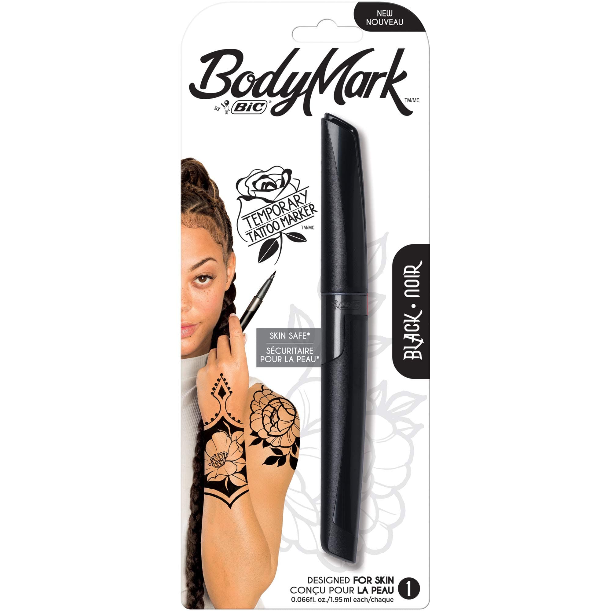 Bic BodyMark Temporary Tattoo Markers Black