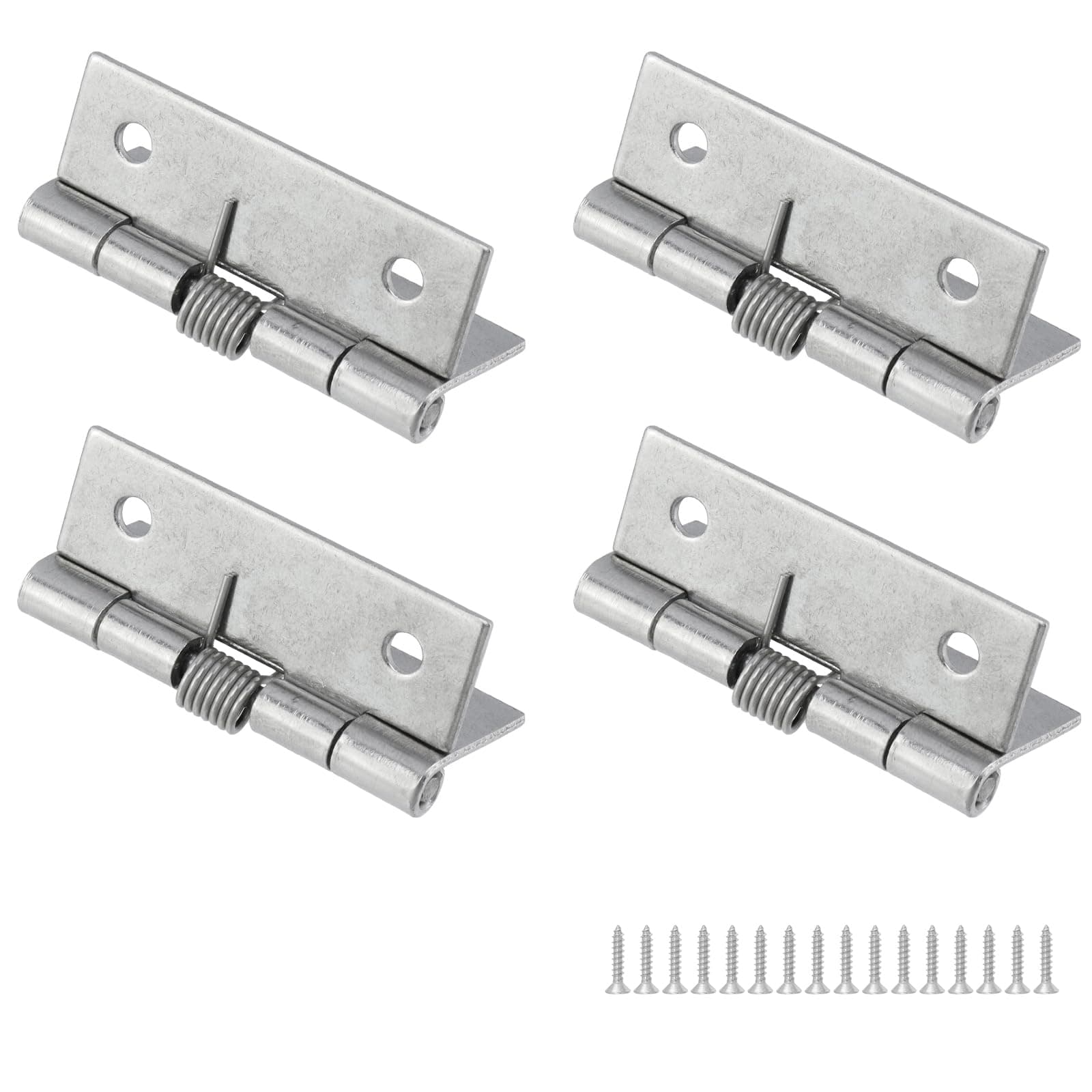 Spring Hinge Self Opening Hinge 2" Length Stainless Steel Door Hinge - Pack of 4