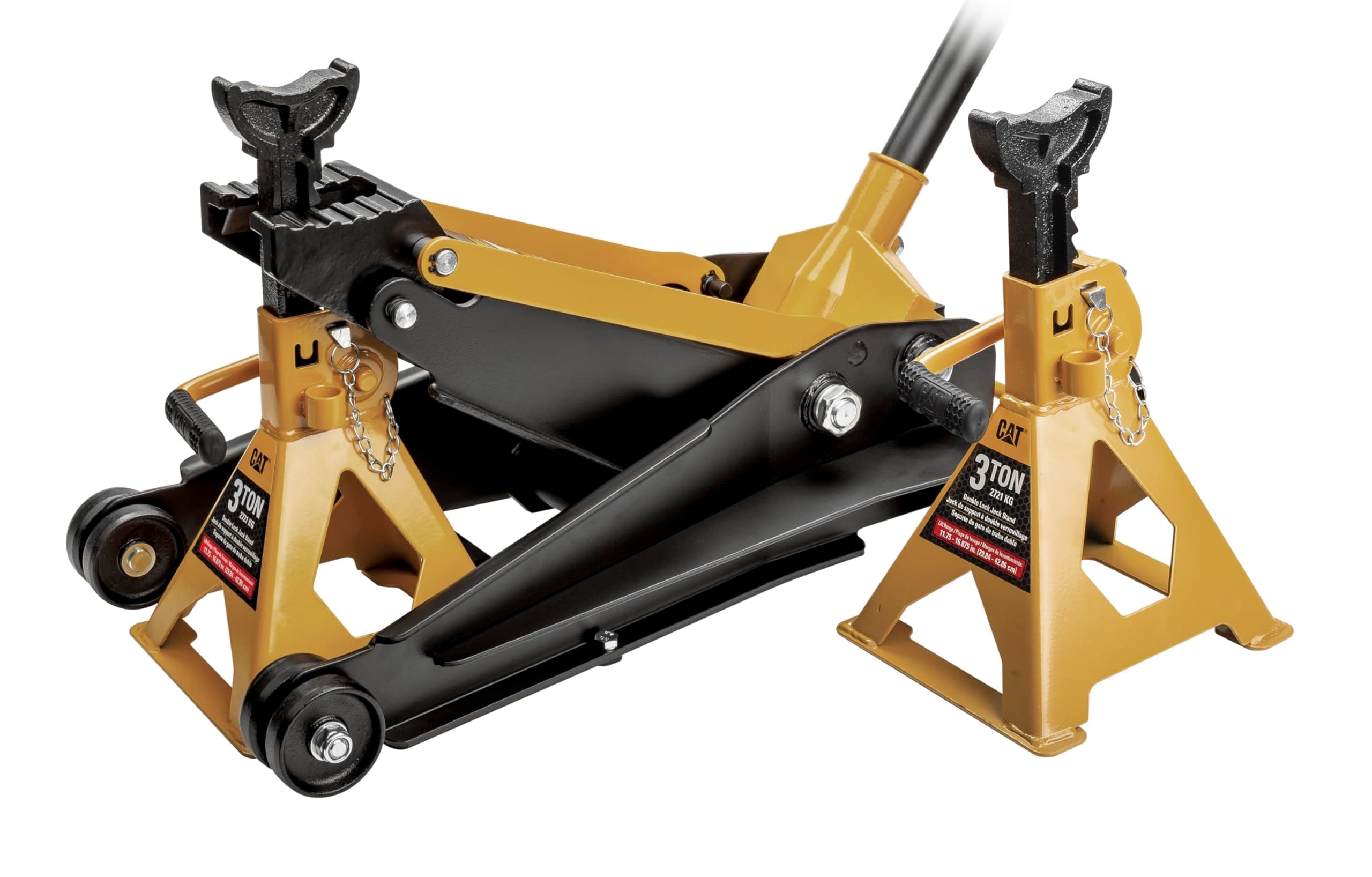 Cat 2 Ton U-Jack Floor Jack with 3 Ton Jack Stand, U-Shape Slotted Saddle, Car Repair - 6000-Pound 980829ECE