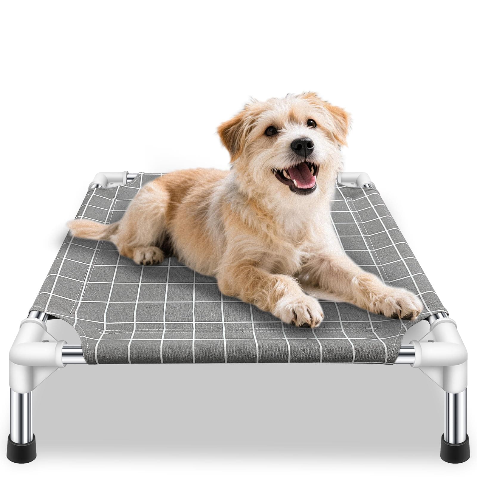 Elevated Pet Bed Dog Cot- Pet Bed for Small Dogs | Raised Dog Bed for Indoor and Outdoor Use for Small Pets