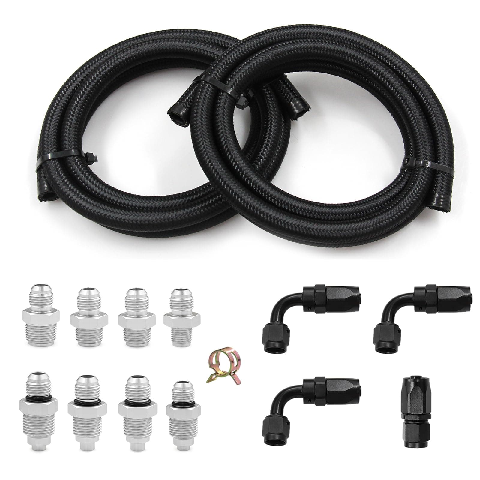 Universal Power Steering Pump Hose Kit For 1950-2000 GM LS Swap LS1 LS3 Replace 551082