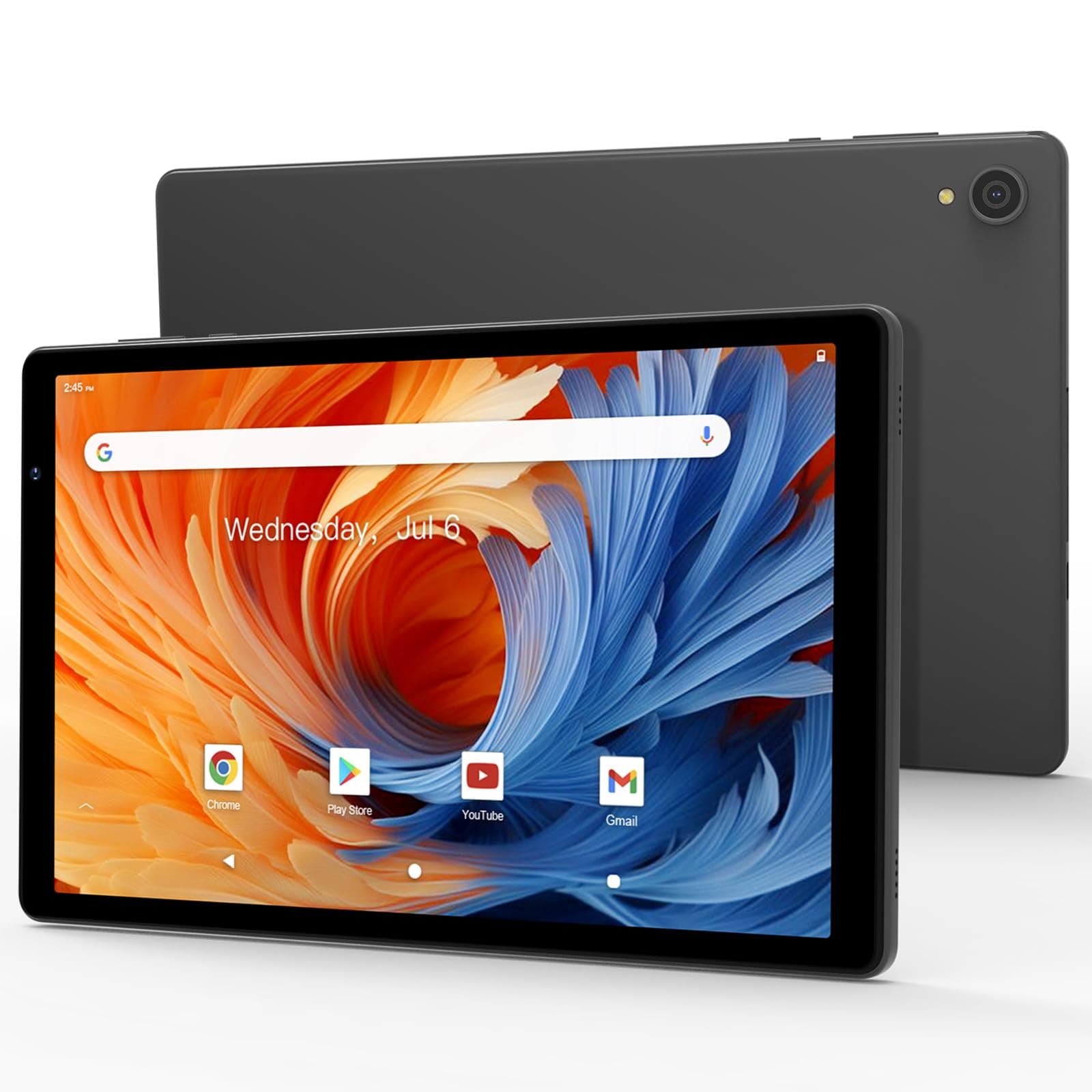 ApoloSignAndroid 13 Tablet, 10.1" Touch Screen Tablets with Octa-core Processor, 5000mAh Battery, Display, Large Storage, 128GB ROM via TF, WiFi, BT 5.0, Dual Camera, Split Screen Support (Gray)