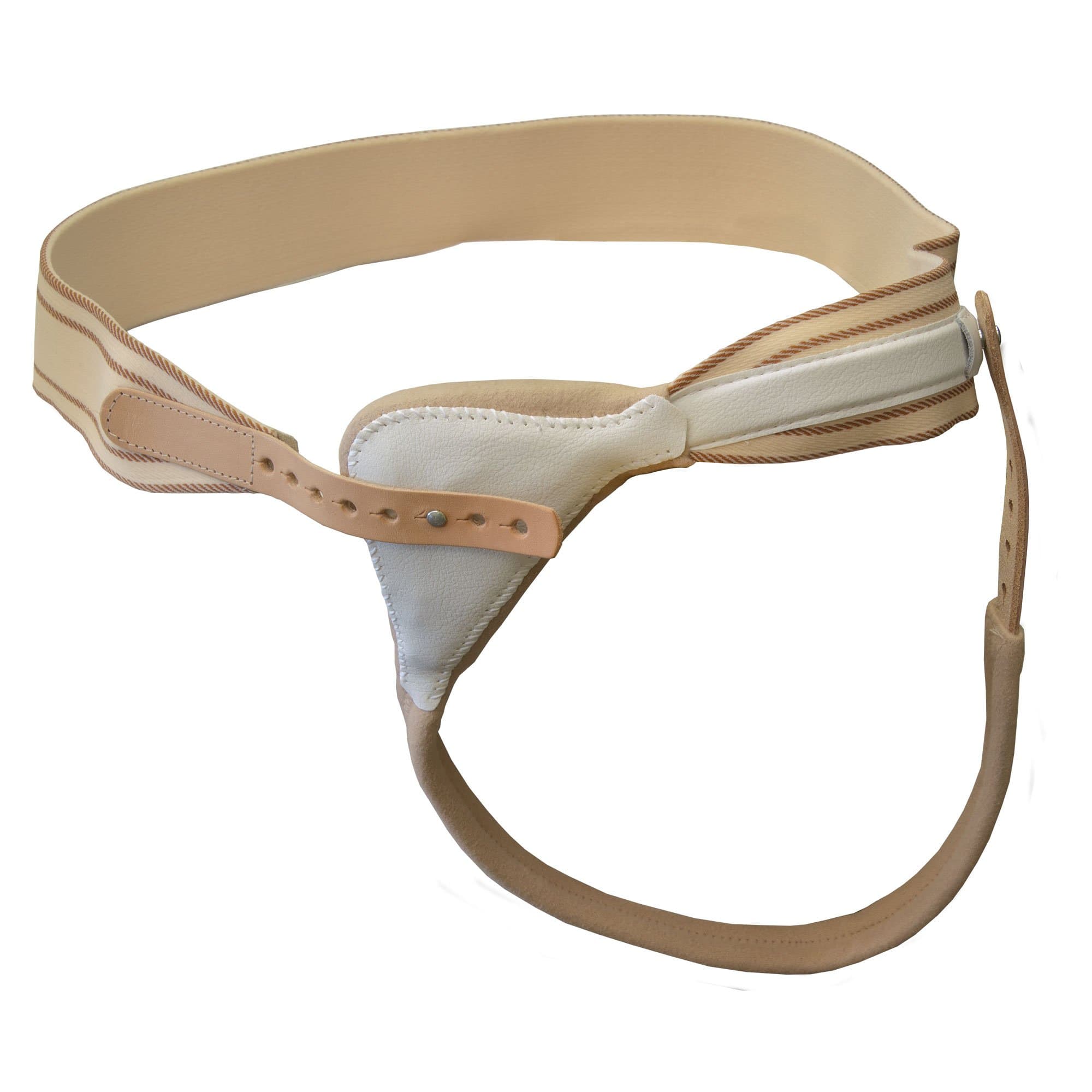 BORT 109700 Hernia Support Belt, Hernia Brace with Spring Truss, HerniaFix® Elastic Spring Truss with Anatomically-Shaped Pad, Short Spring, Made in Germany (Right, 90cm= 34.6″ - 36.6″ inches)