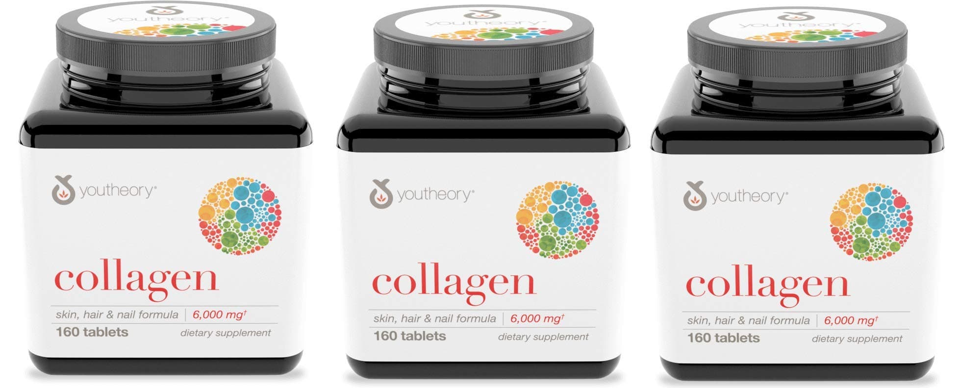 Collagen Advanced Formula Types 1 2 and 3 160 Tablets (3-Pack) 3