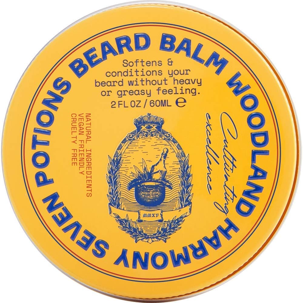 Soft Beard Balm for Men — Conditioning Beard Softener to Nourish Skin, Facial Hair, and Stop Beard Itch — All-Natural, Vegan, Cruelty Free — Woodland Harmony (60ml)