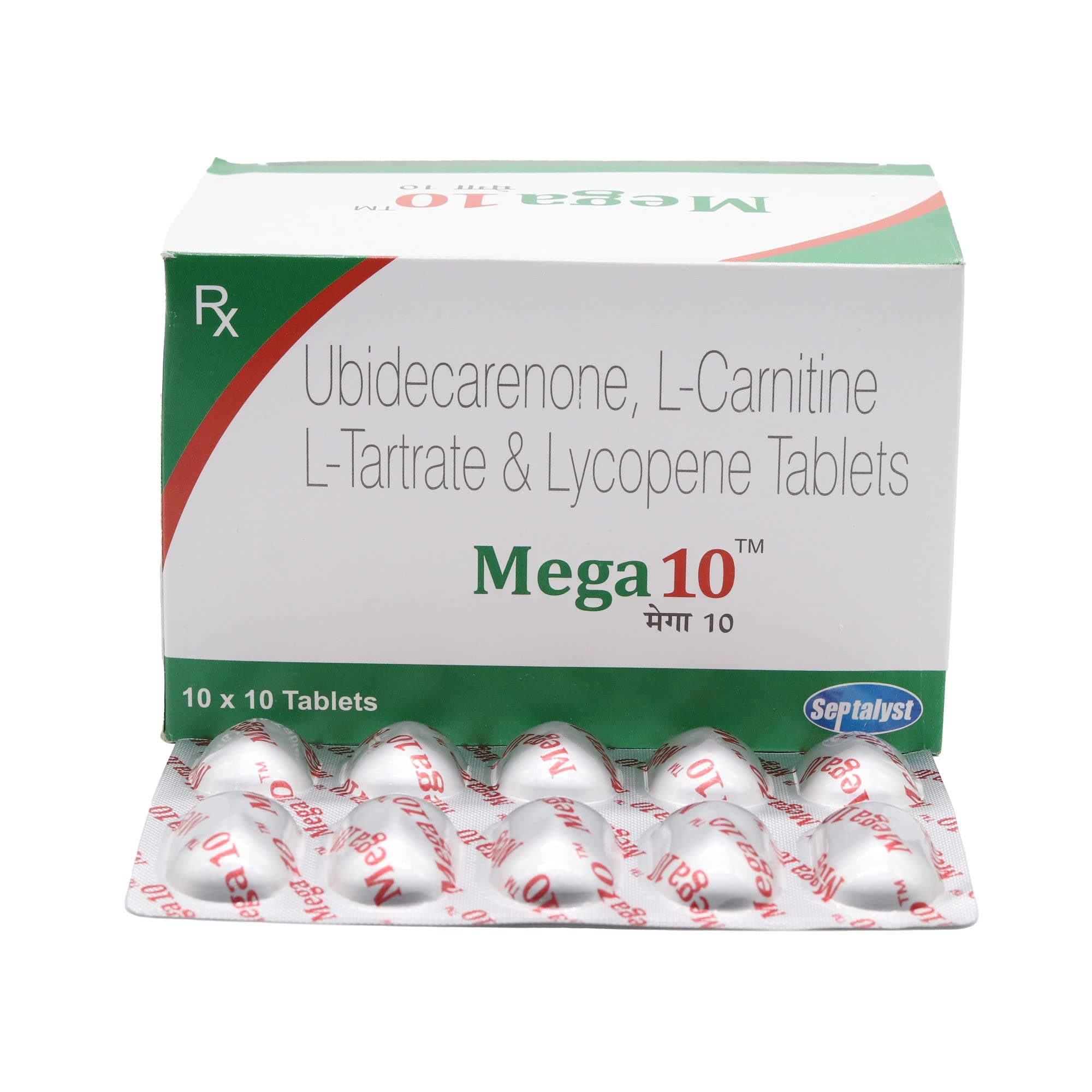 MEGA 10MG - Strip of 10 Tablets