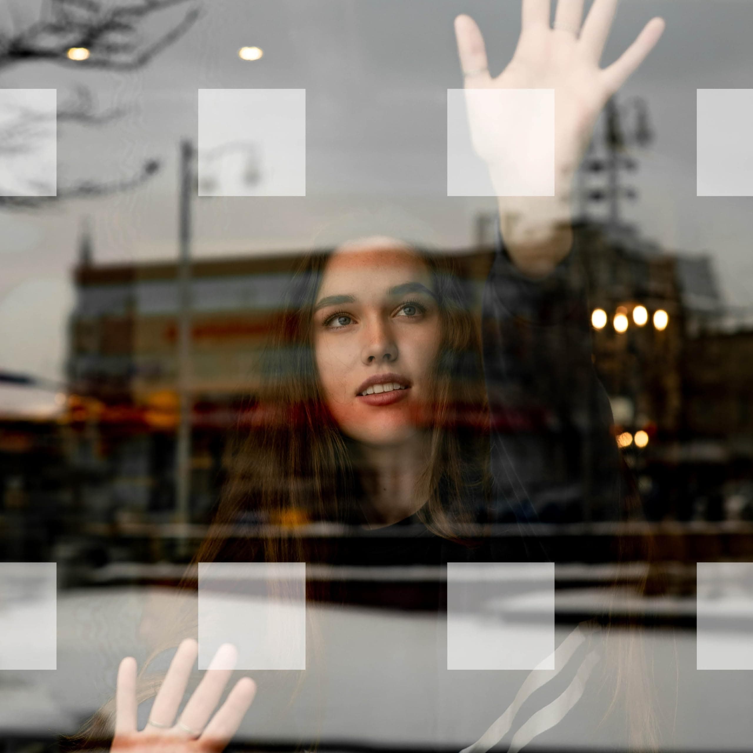 24 x Square Safety Window Stickers