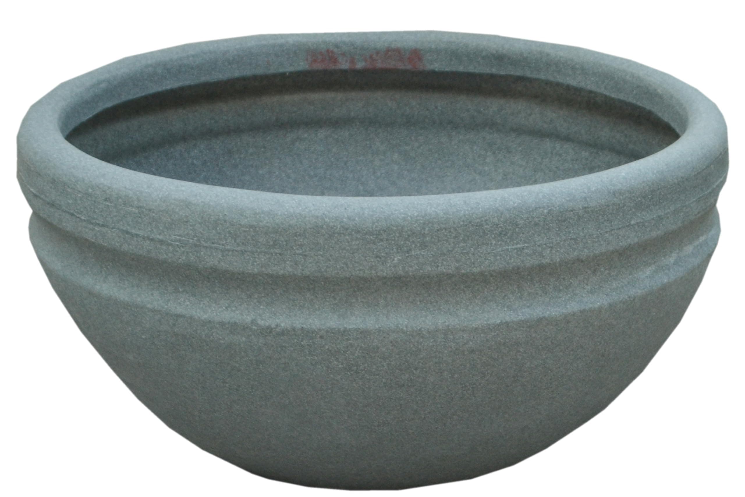 Decora Bloom Round Pot (Stone Grey)(Large)(TCB 60) || Pots for Plants Polymer || Lightweight || Indoor-Outdoor || Non-Breakable || Non-Fading || Plant Directly || (Without Drainage Hole)
