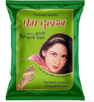 Prem Dulhan 100% Natural Henna Mehandi Powder for men and women (1kg)