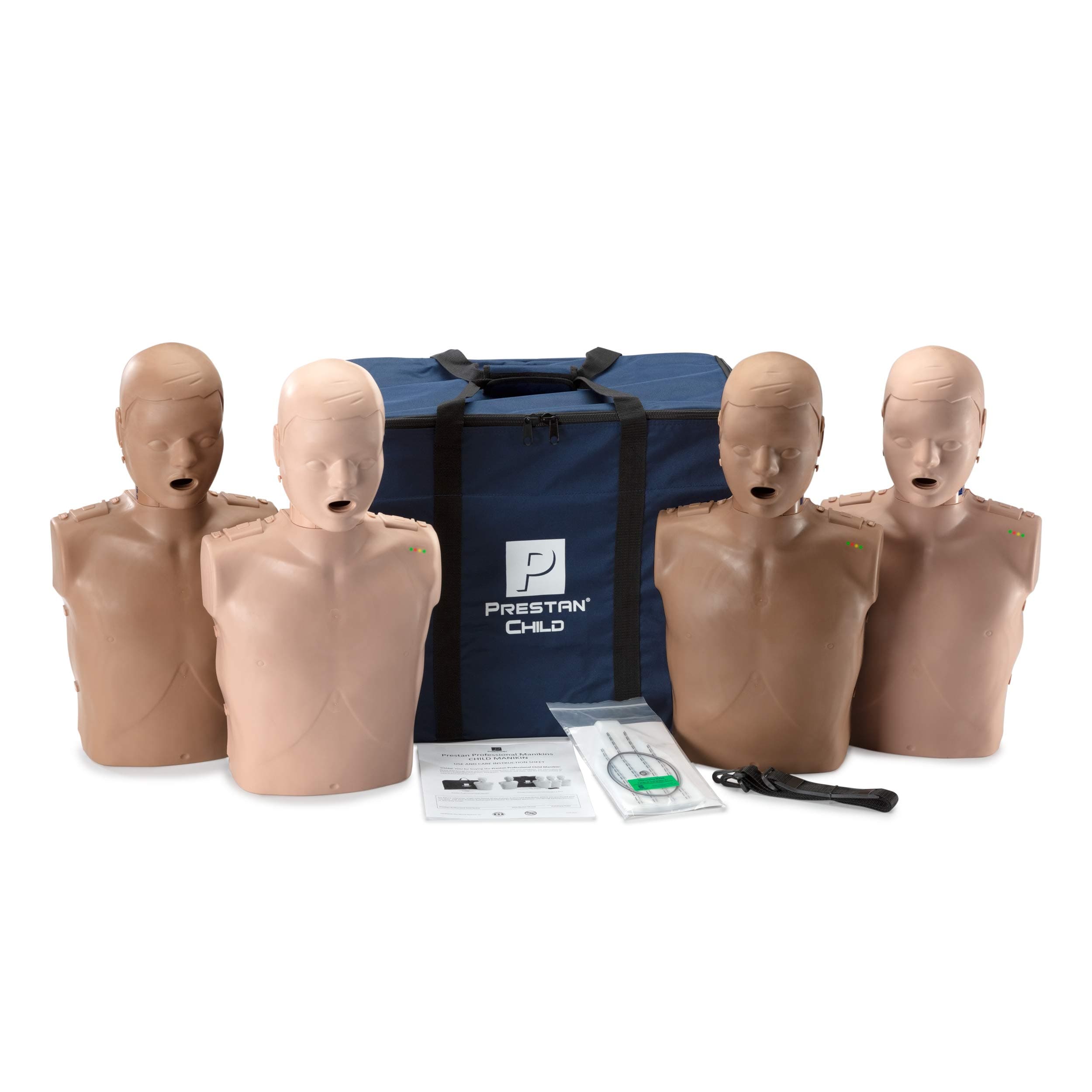 Professional Child Diversity Kit CPR Training Manikin 4-Pack (with CPR Monitor) by Prestan Products