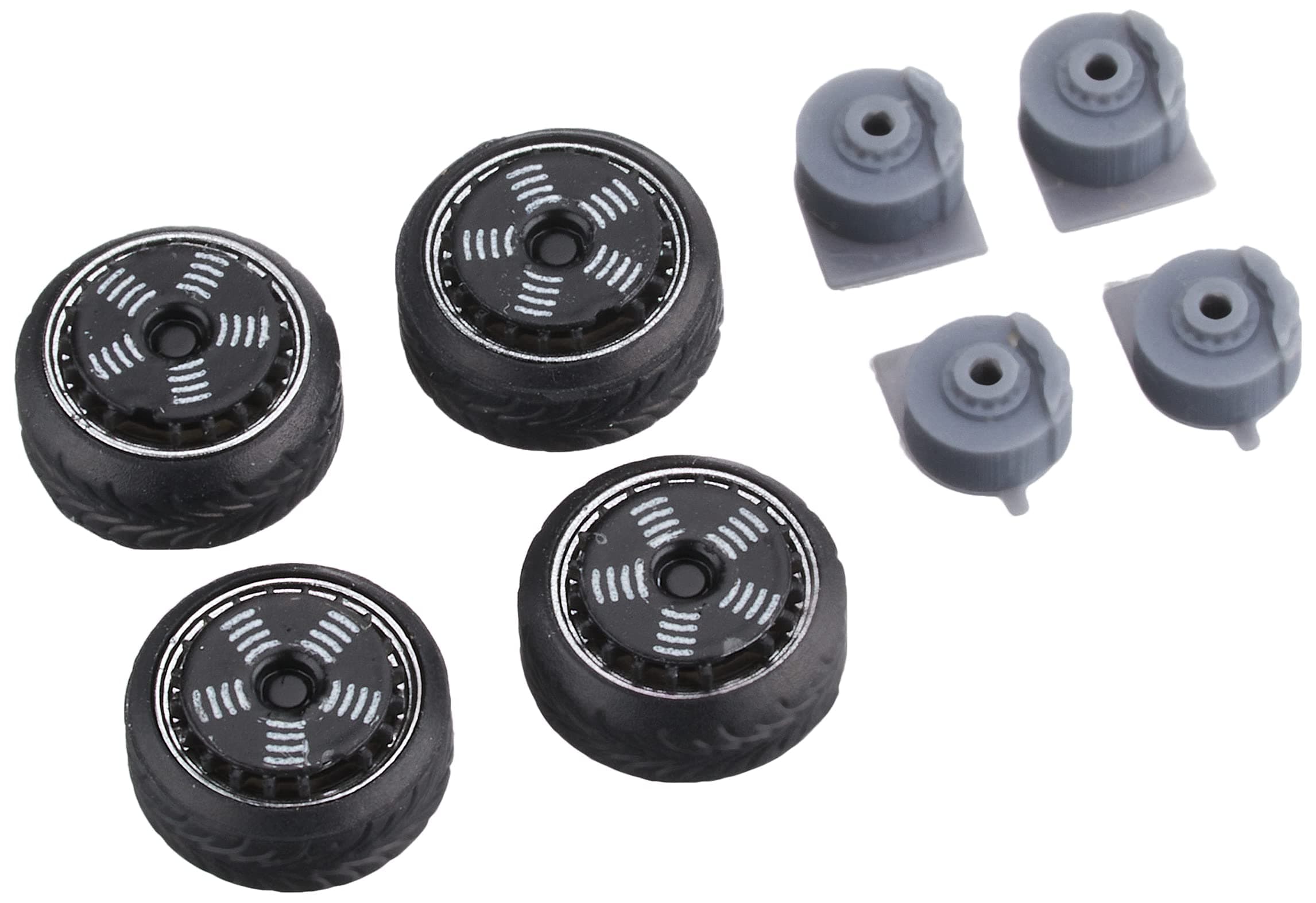 D Model 1/64 Wheels No.6 Classic Racer Black DW006E