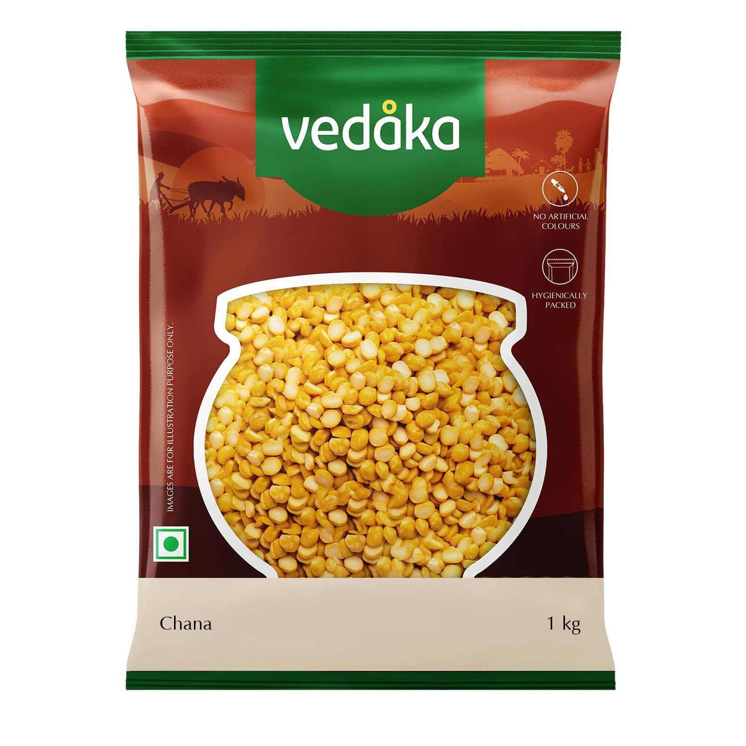 Vedaka Popular Chana Dal, 1kg