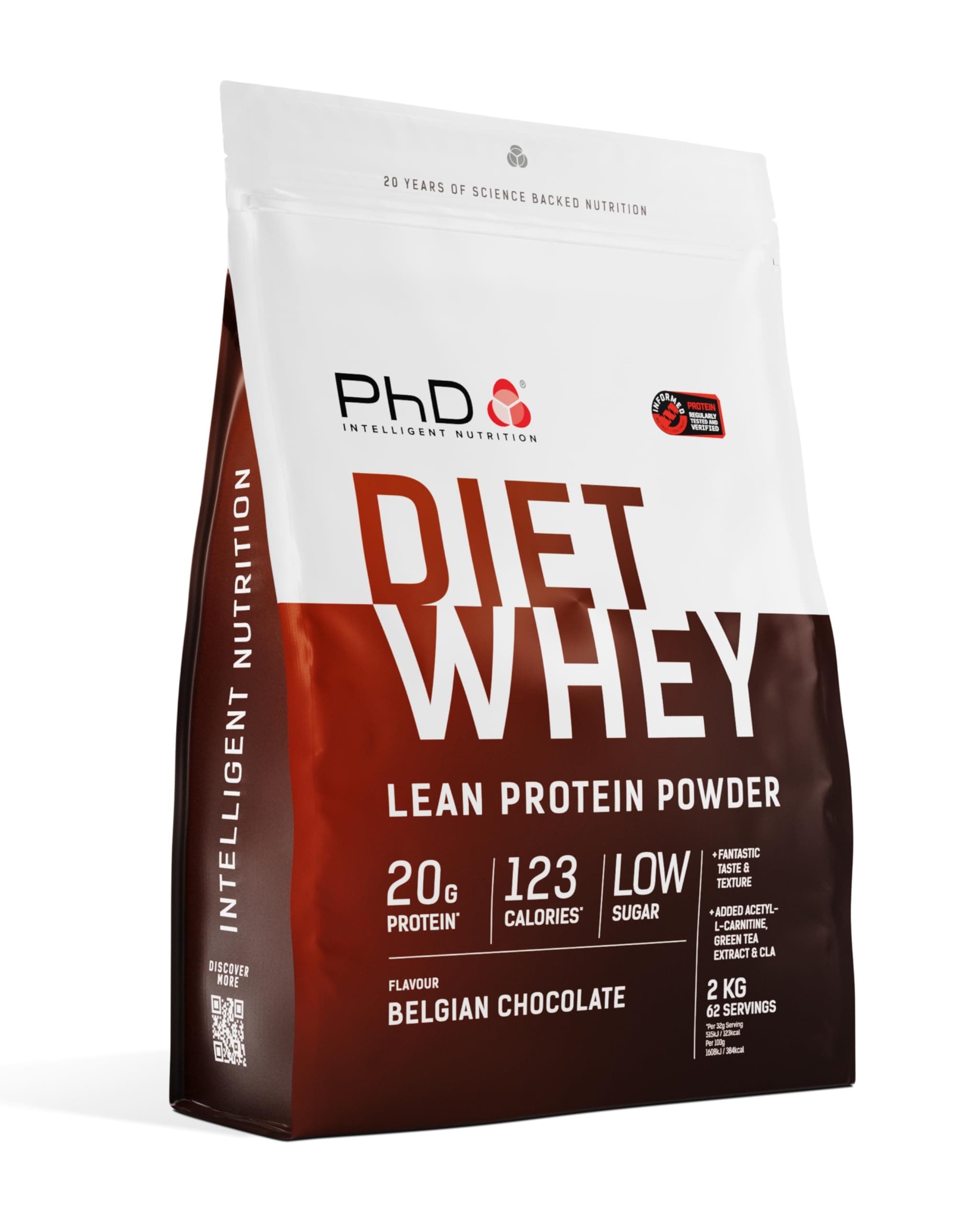 Nutrition Diet Whey High Protein Lean Matrix, Belgian Chocolate Whey Protein Powder, High Protein, 80 Servings Per 2 kg Bag [Package May Vary]