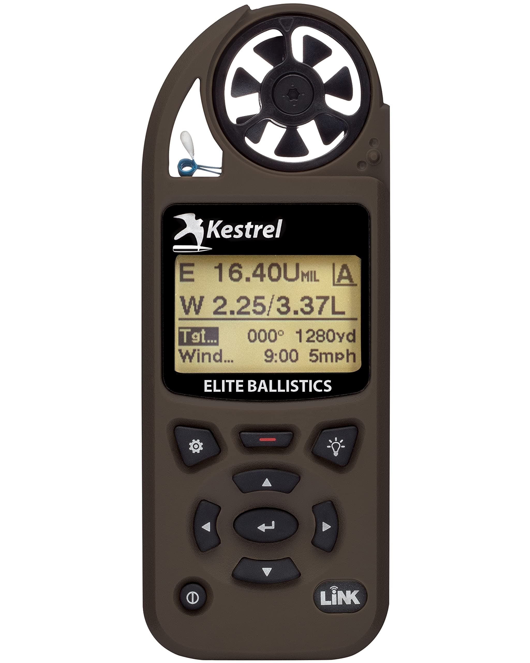 Elite Weather Meter with Applied Ballistics and Bluetooth Link, Flat Dark Earth