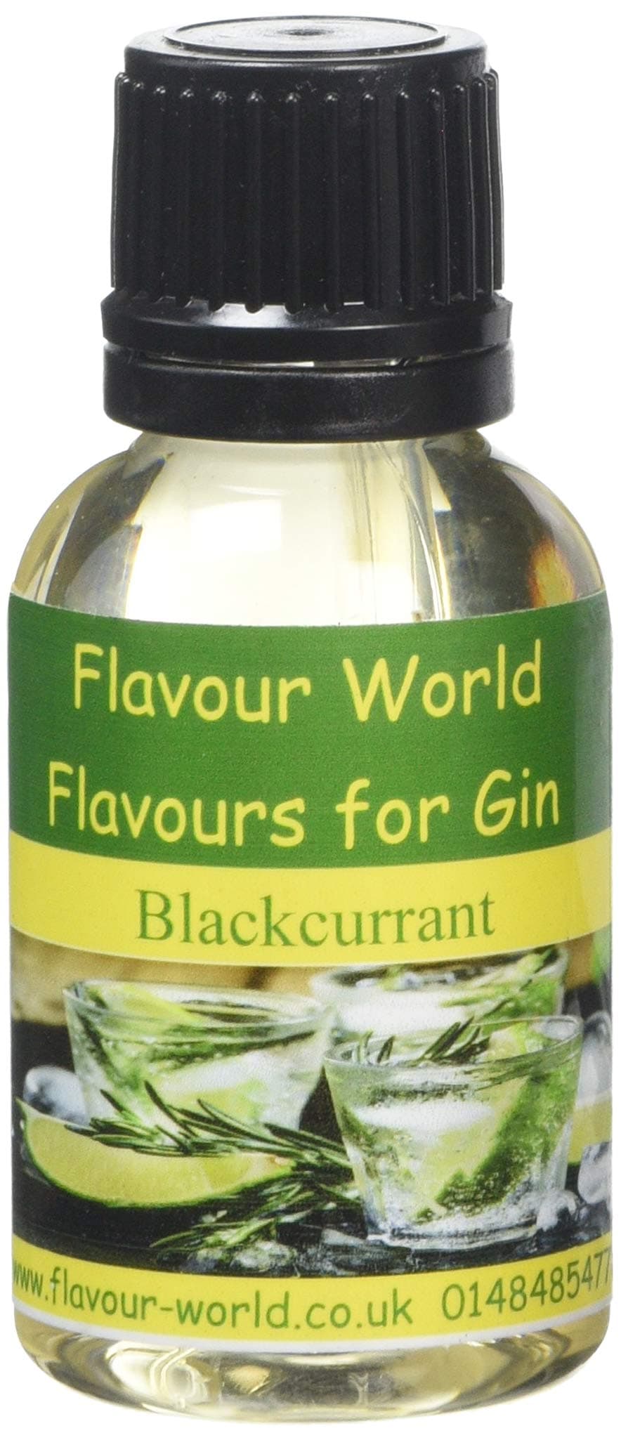 Flavour World Flavouring for Gin, 30 ml, Blackcurrant