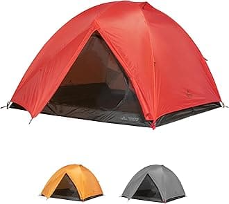 Mountain Ultra Tent; 1-4 Person Backpacking Dome Tent for Camping