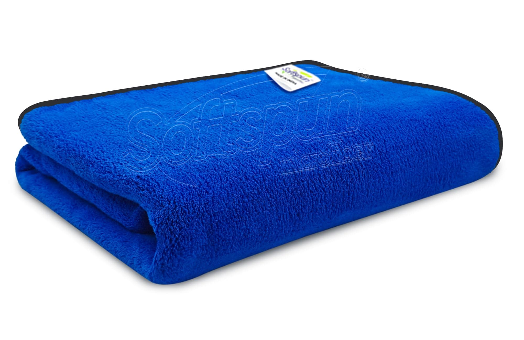 SOFTSPUN Microfiber Bath Towel 1 pc Blue! Ultra Absorbent Super Soft & Lightweight Quick Drying for Men & Women Daily Use Extra Large Size Unisex.