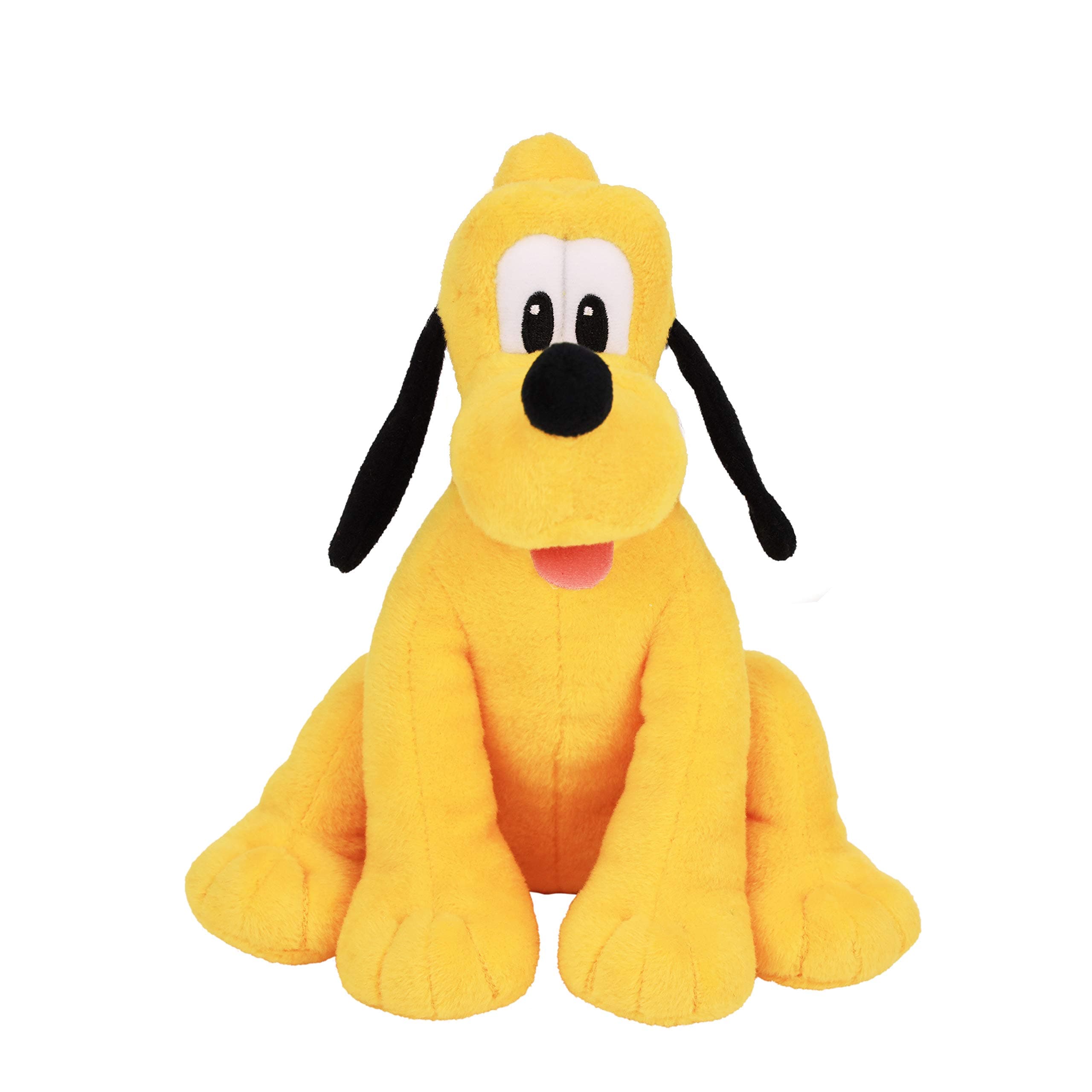 Disney Junior Mickey Mouse Small Plush Pluto, Stuffed Animals, Dog, Kids Toys for Ages 2 Up by Just Play