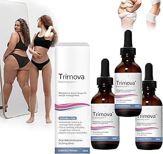 GLP-1 Metabolic Boost Drops, Trimova Metabolism Vitamin Drops, Your Trusted Trimova Weight Loss Drops, Glp-1 Drops Weight Loss for Men & Women Slimming, Enjoy a Healthy Life (3)