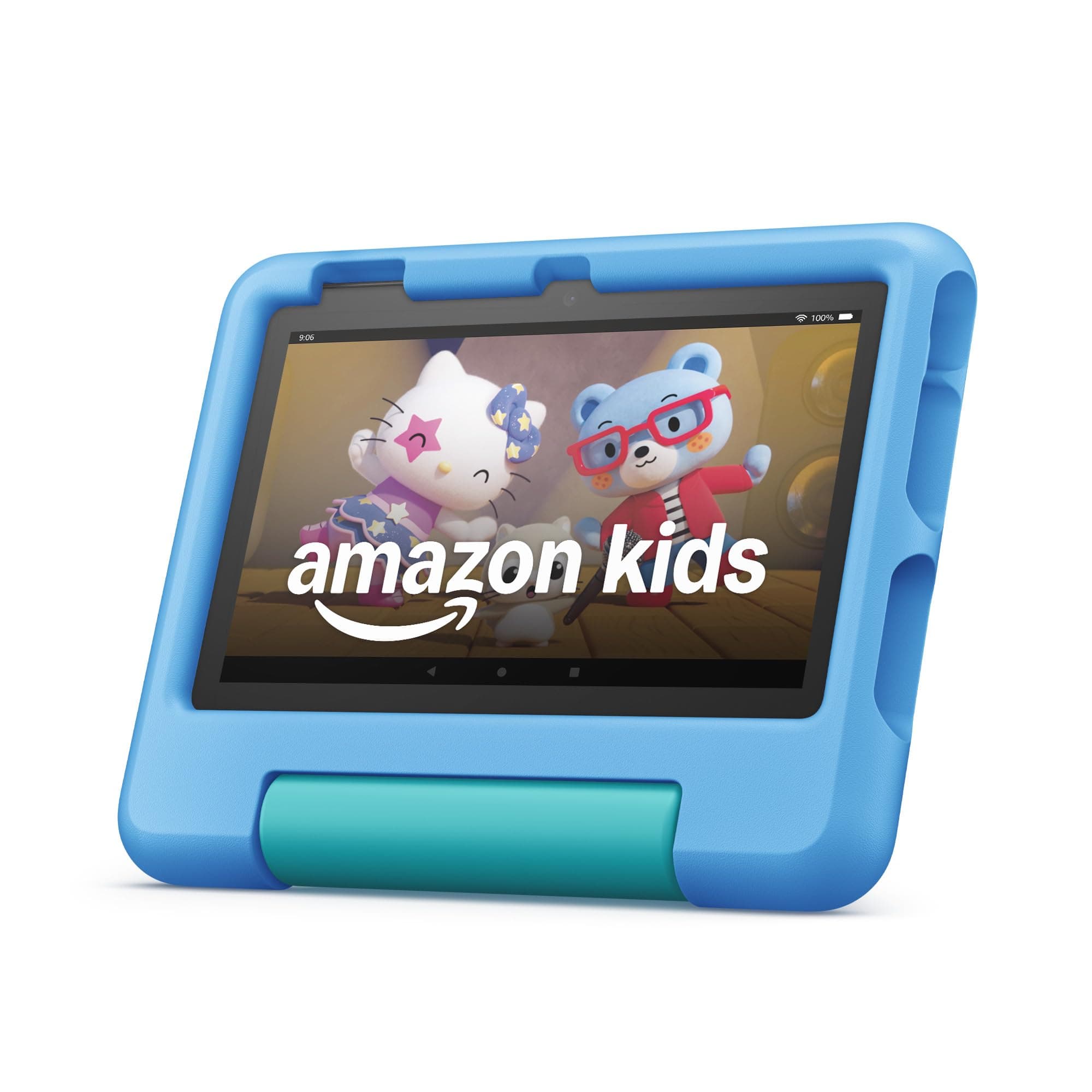 Fire 7 Kids tablet, ages 3-7. Top-selling 7" kids tablet on Amazon. Includes ad-free and exclusive content, easy parental controls, 10-hr battery, 16 GB, Blue
