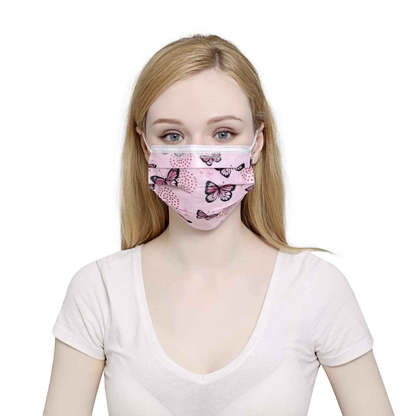 Emily JohnsonDisposable 3-Layer Protective Earloop Face Masks with 6 Colors (30-pcs)