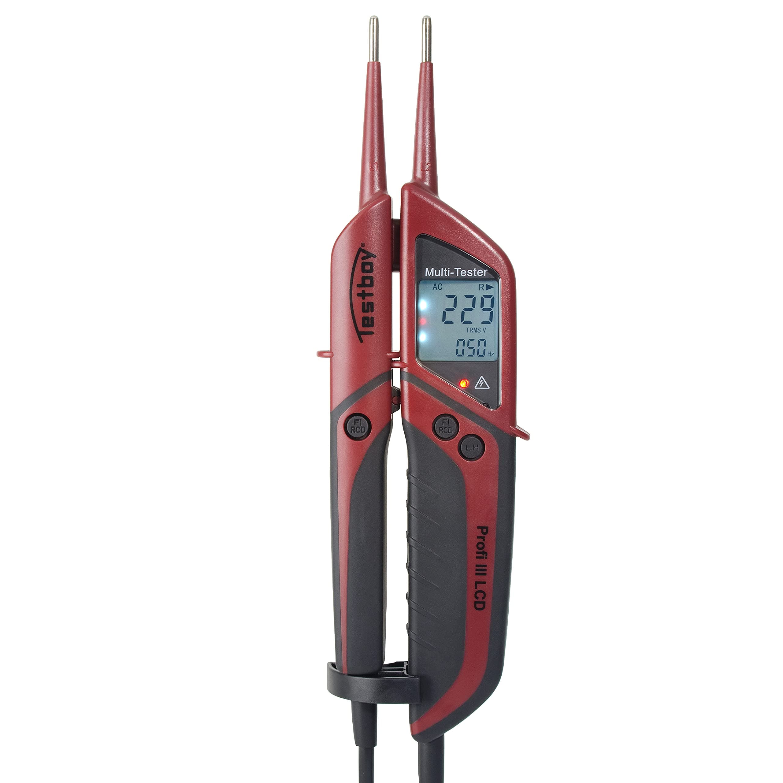 Testboy 2220029 2-Pole Voltage Tester with LCD Display