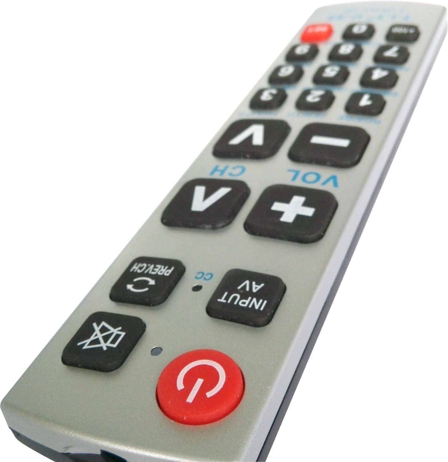 Gmatrix Best Big Button Universal Remote Control - A-tv2 - Put Battery to Work, No Program Needed