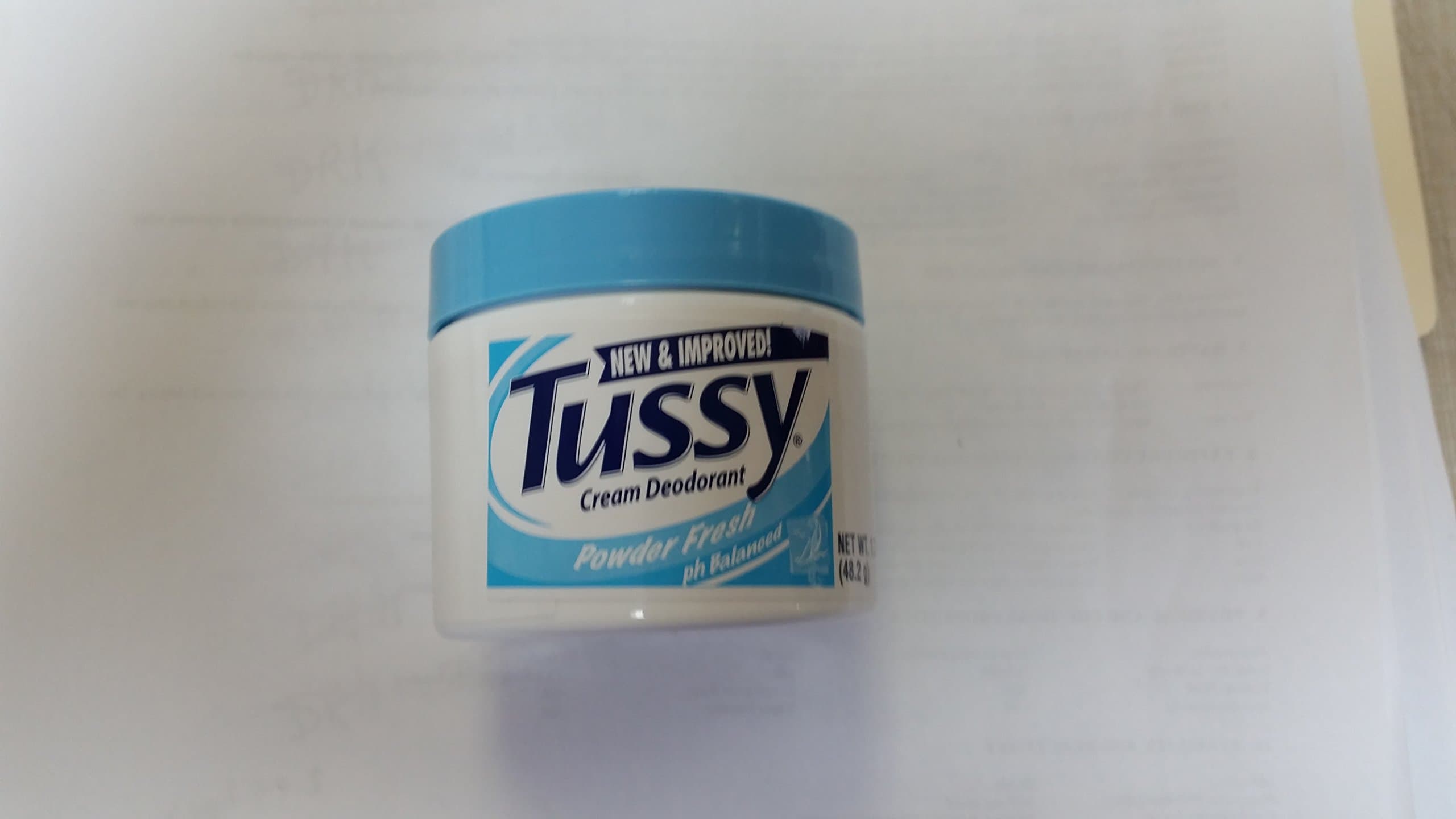 Tussy Deodorant Cream, Powder Fresh- 1.7 oz (3 Pack)