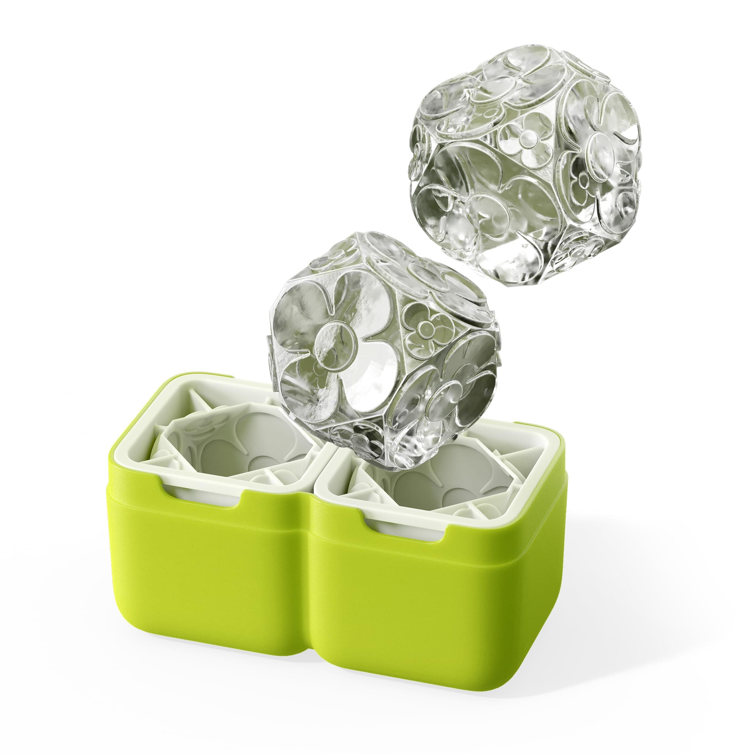 Deco Ice Mould Set Makes Two Unique Shapes at Once Oversized Cubes melt Slower Than an Average Sized Ice Cube Parties Sudowners Gin & Tonics Fun Garden Parties Barbecues Outdoor Eating