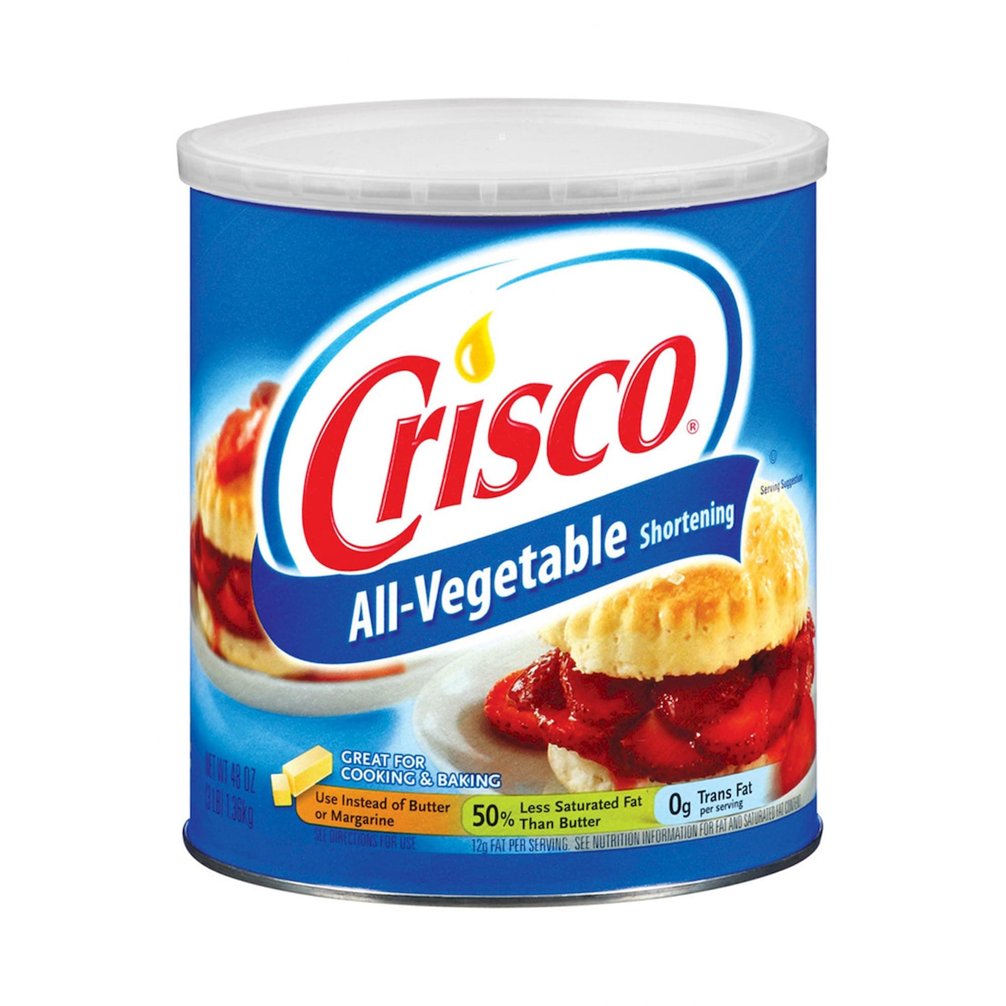 Crisco All-Vegetable Shortening, 48 Ounce