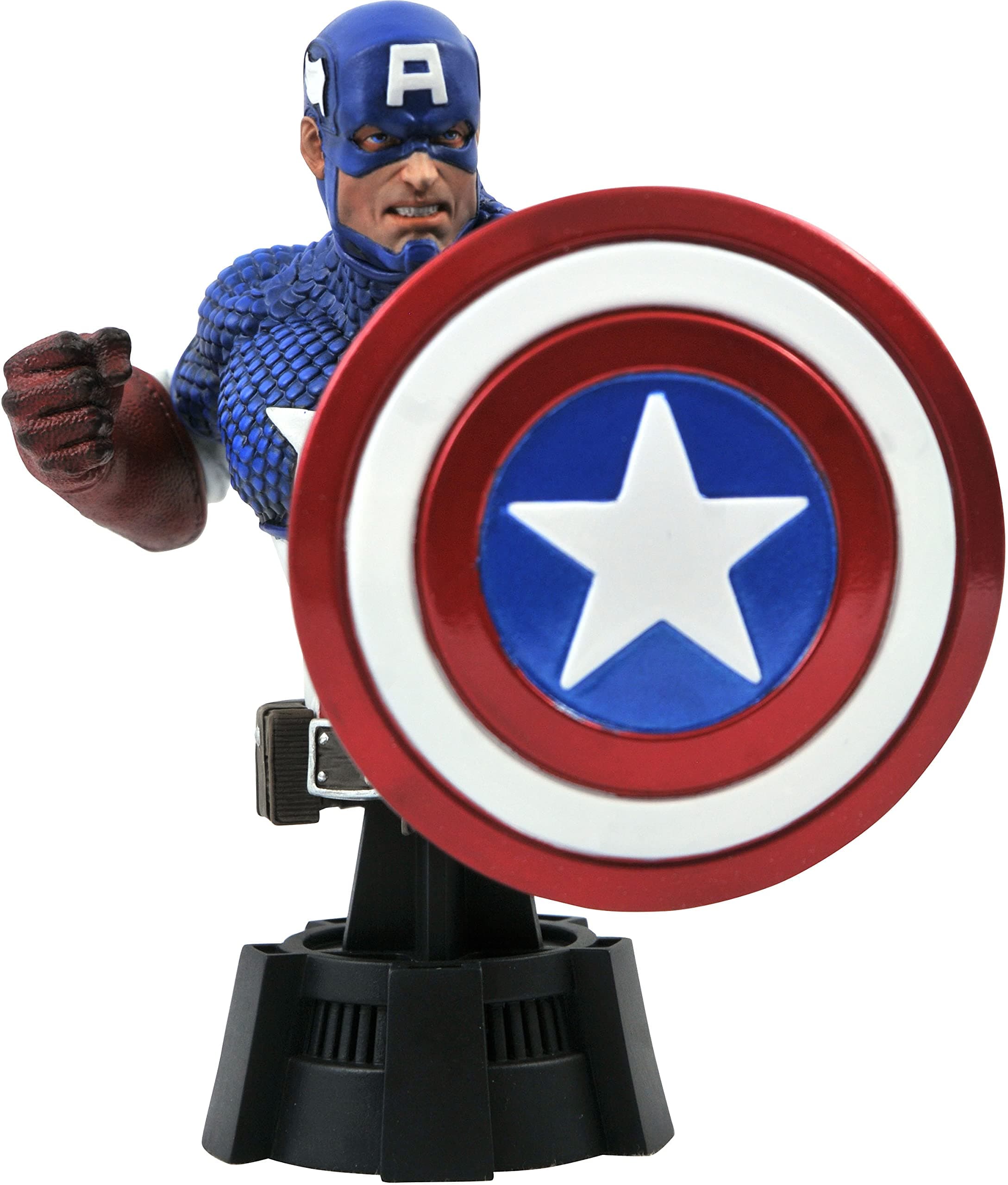 Marvel Comics: Captain America 1:7 Scale Resin Bust, Multicolor, 6 inches